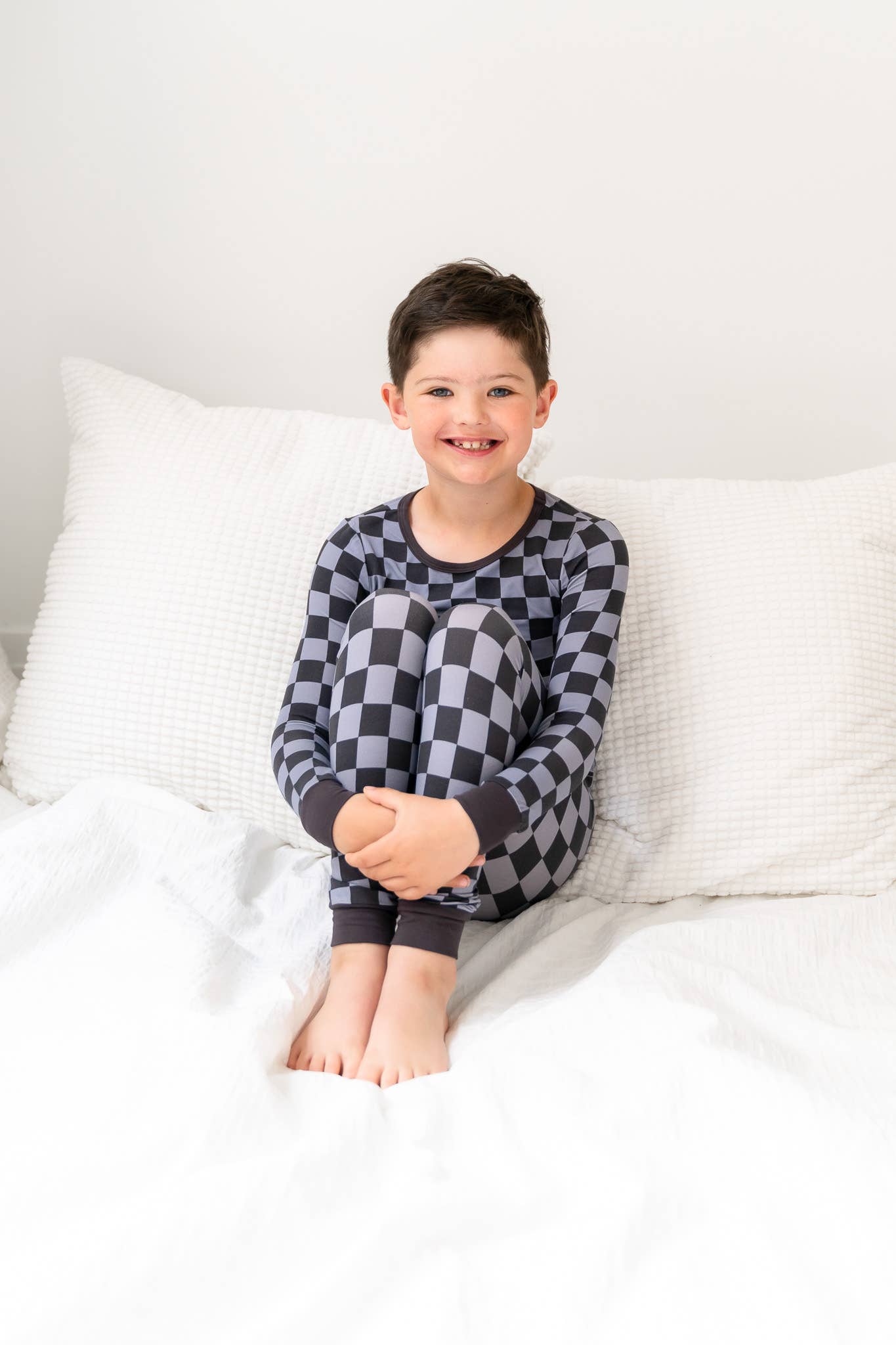 Stone Checkers Bamboo 2-Piece Pajama Set