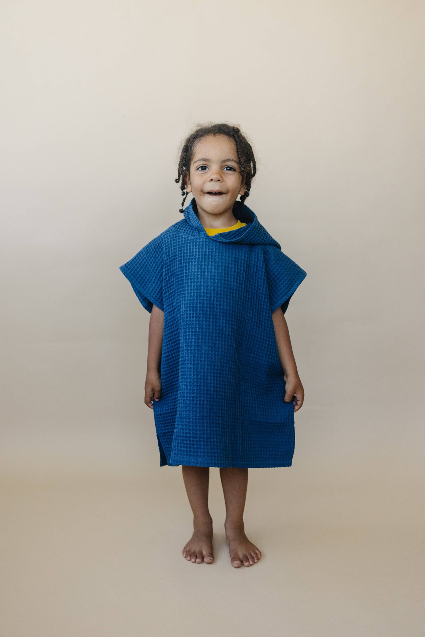 Organic Cotton, Waffle Beach Towel Poncho