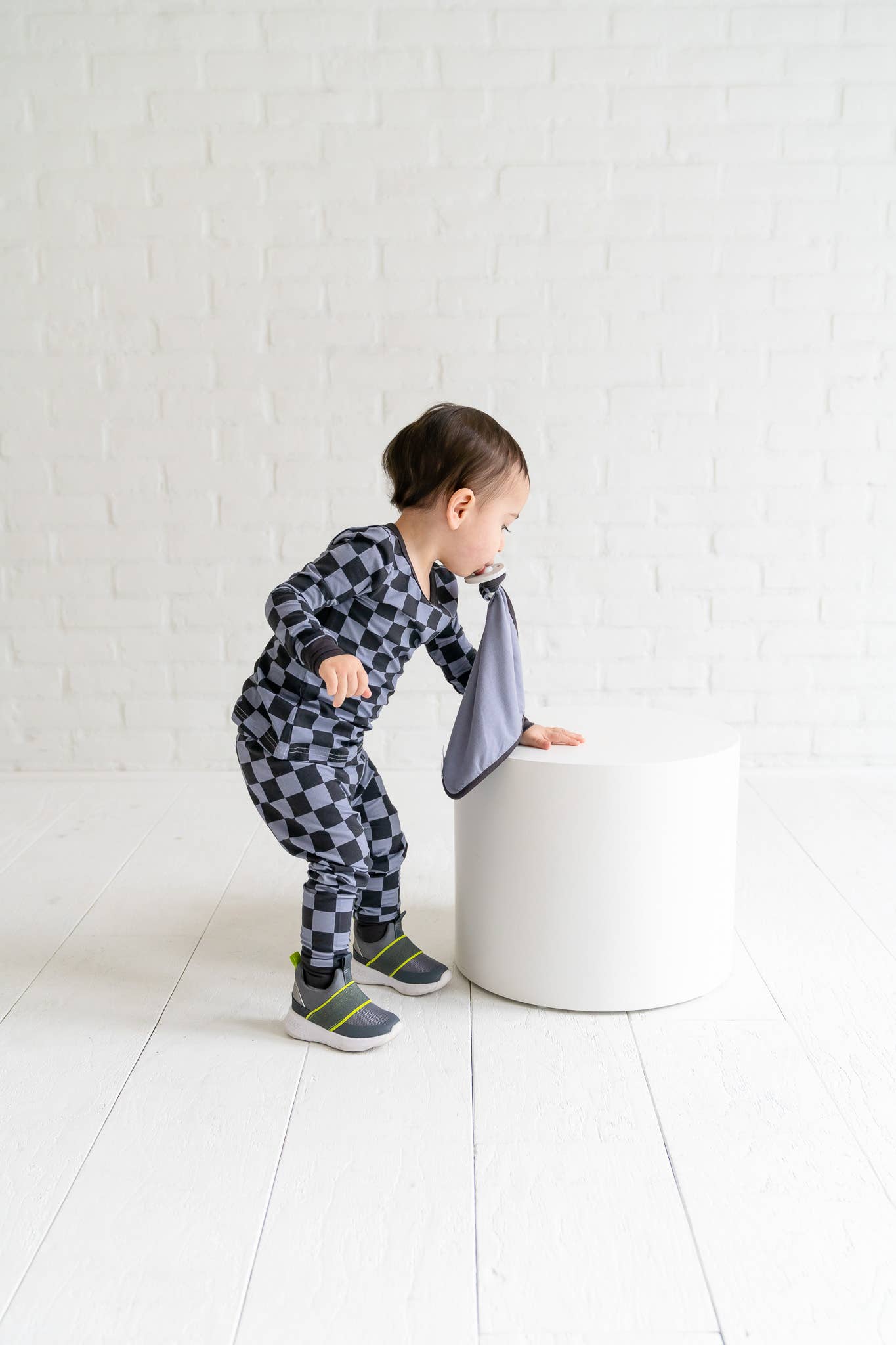 Stone Checkers Bamboo 2-Piece Pajama Set