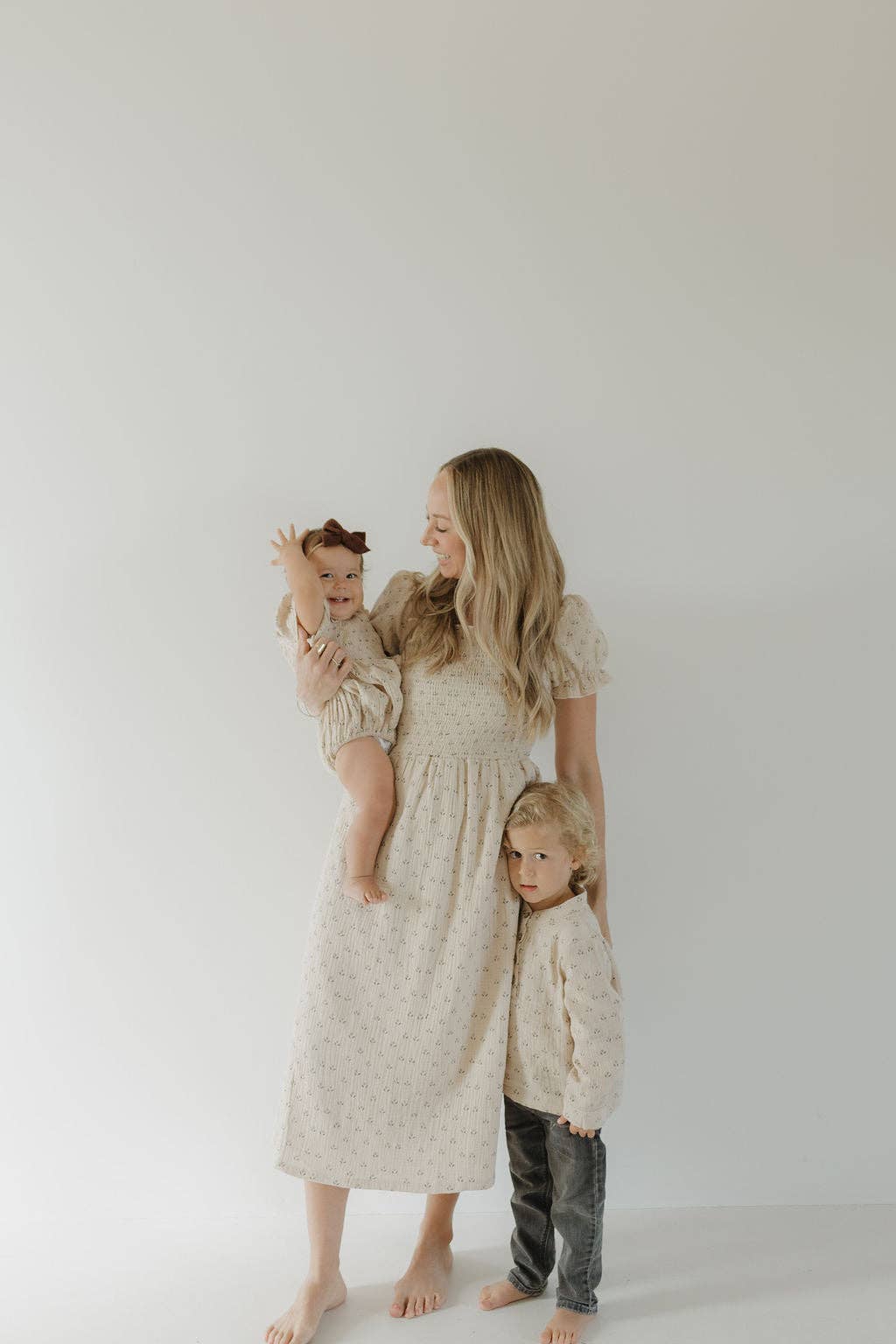 Women's Short Sleeve Muslin Dress | Flora