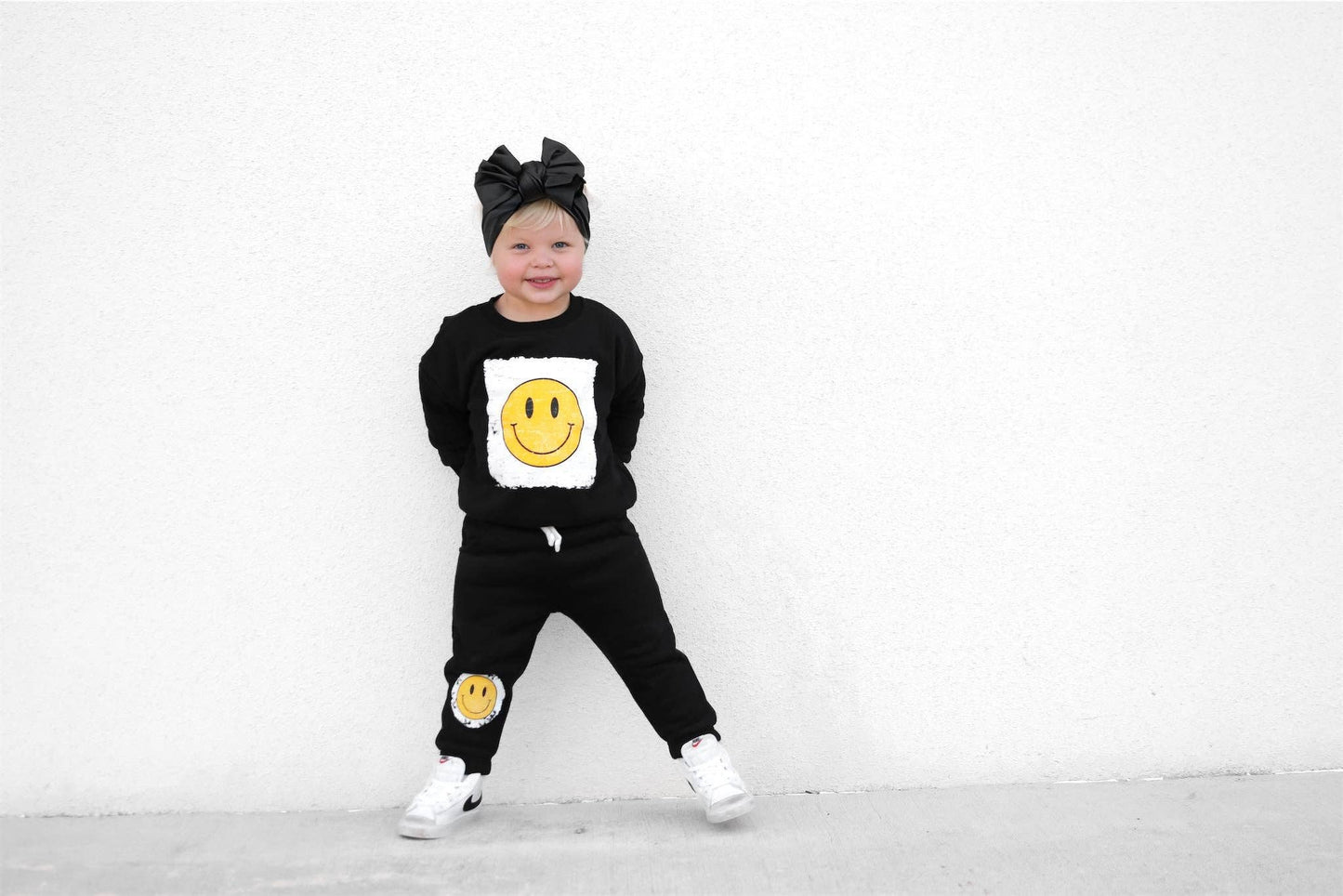 Smiley Elevated Sweatpant - Black