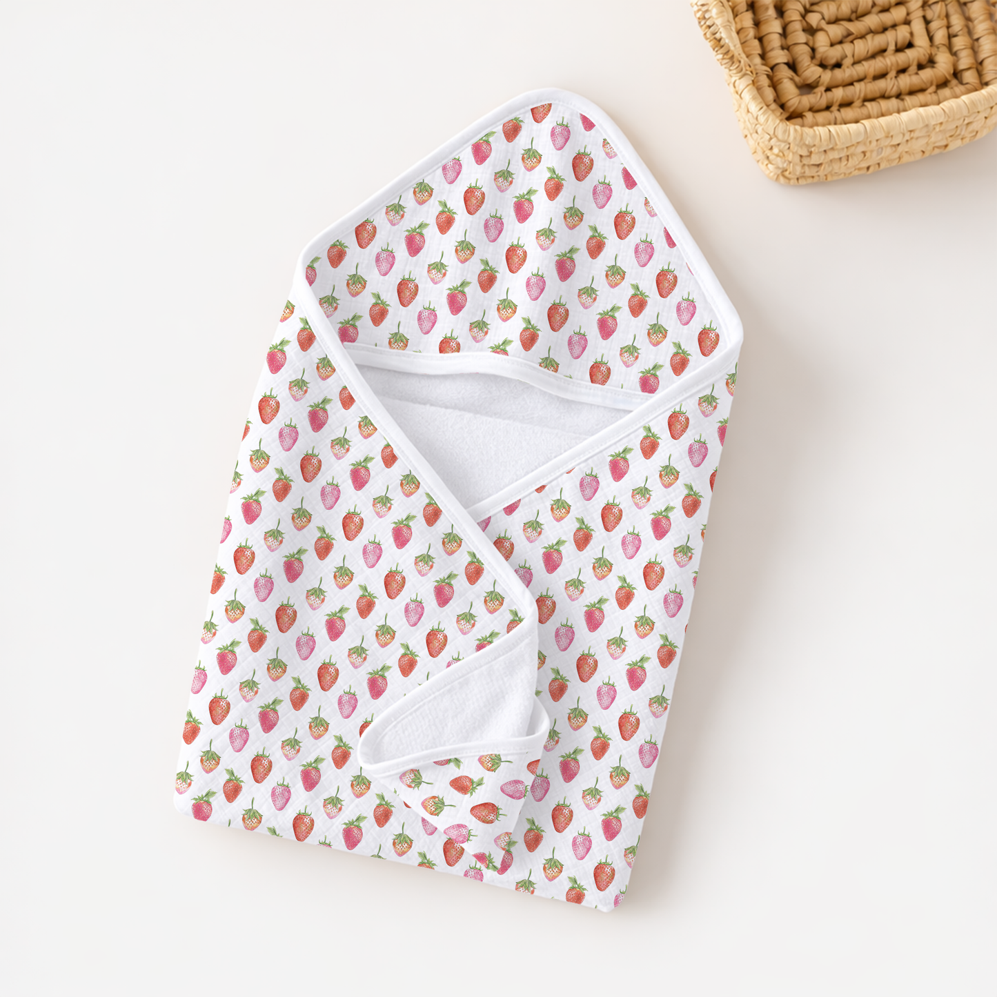 Berry Cute Hooded Bath Towel