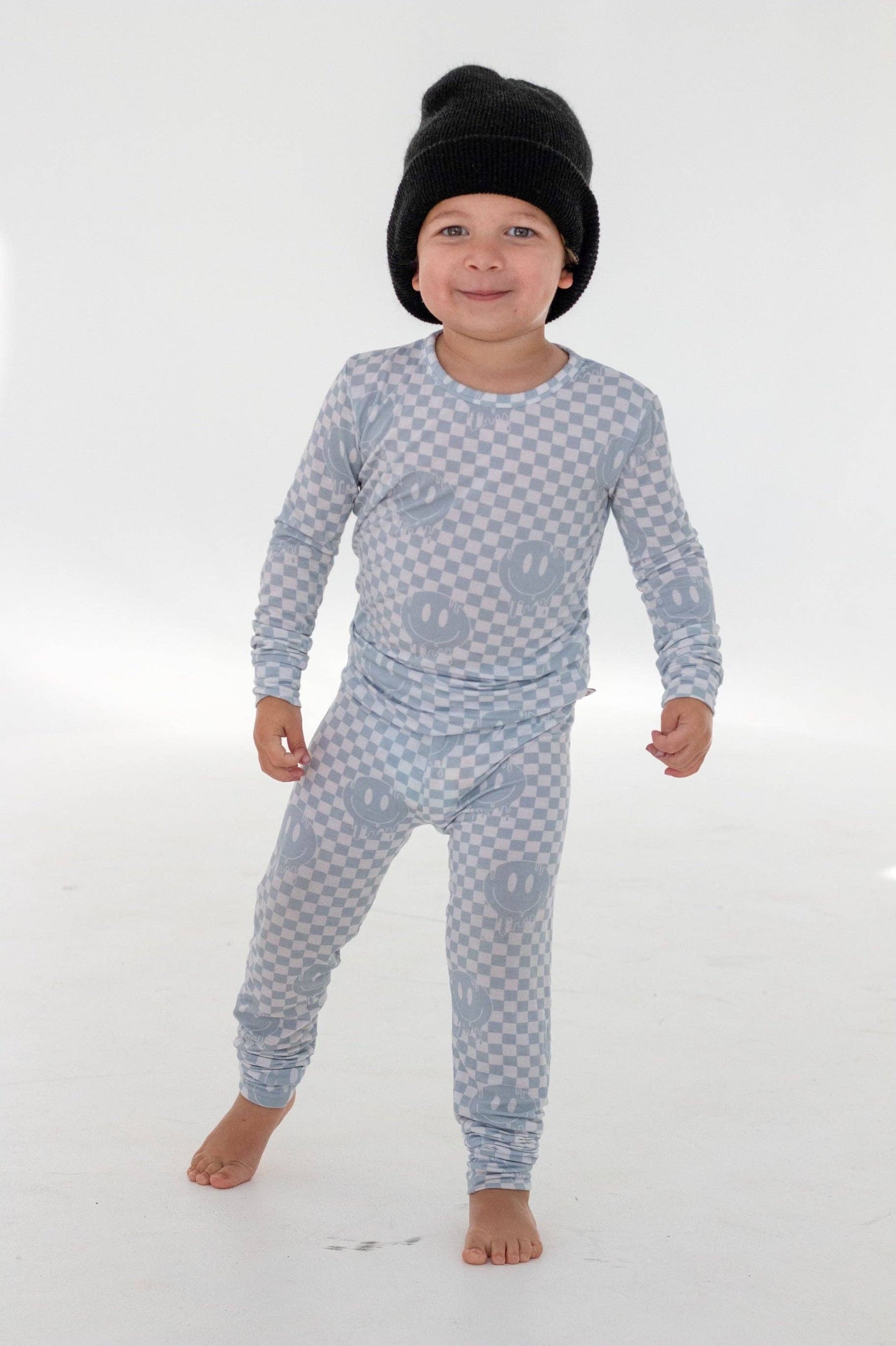 Blue Drip Smiley 2 Piece Set