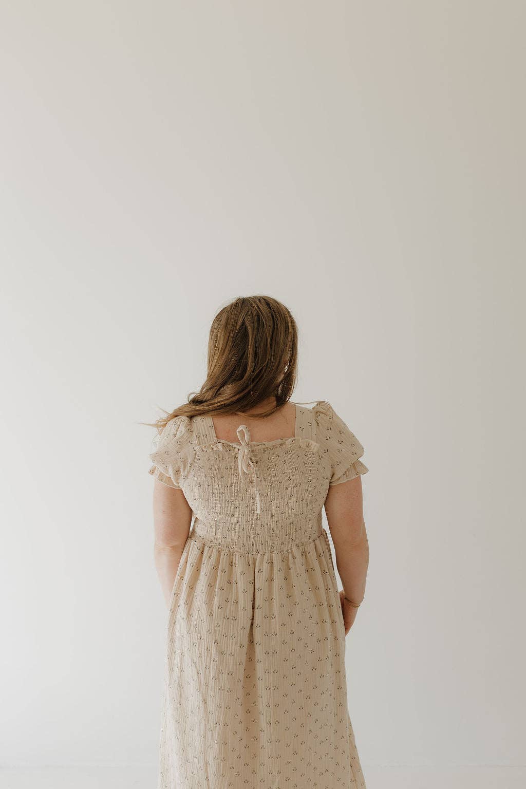 Women's Short Sleeve Muslin Dress | Flora