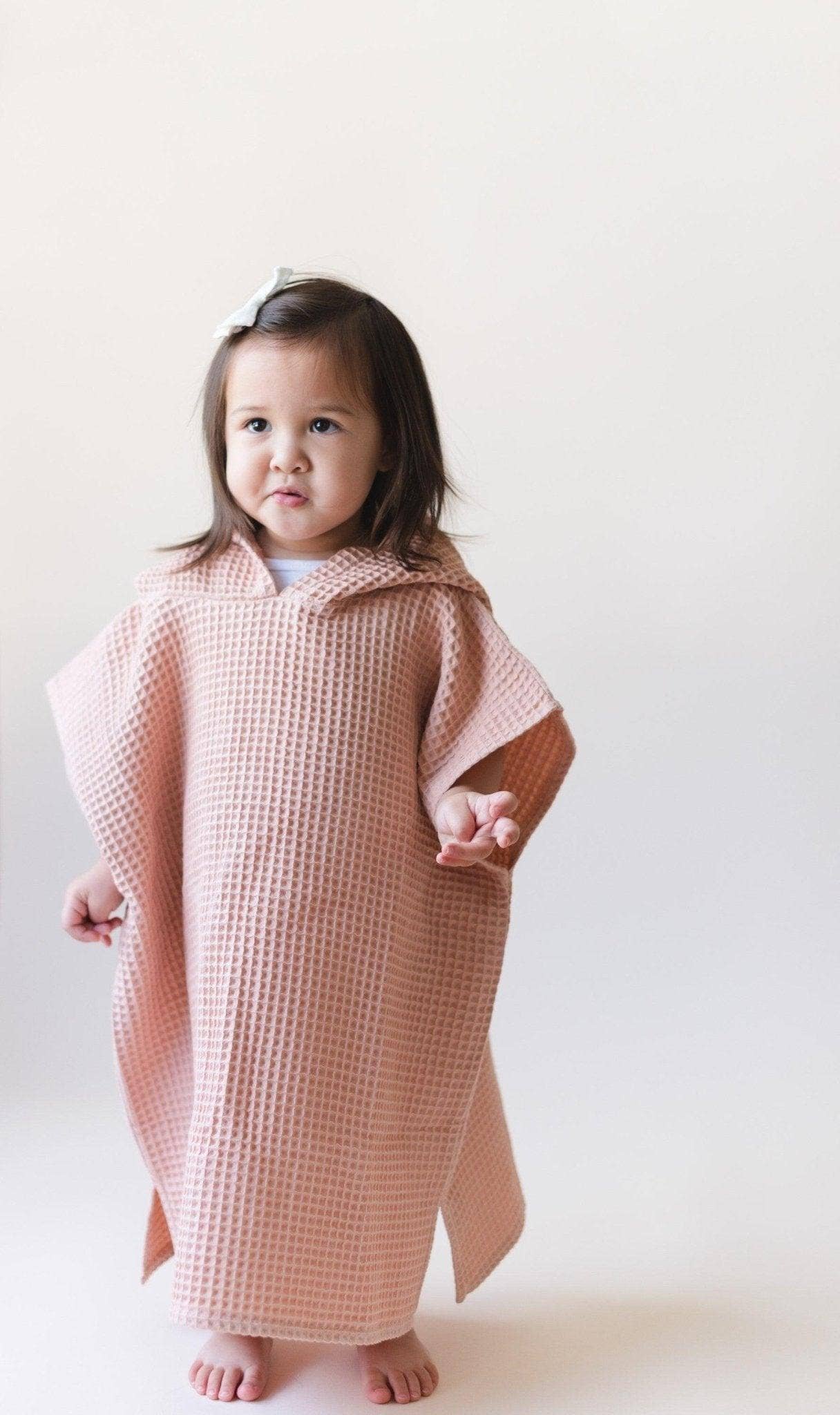 Organic Cotton, Waffle Beach Towel Poncho