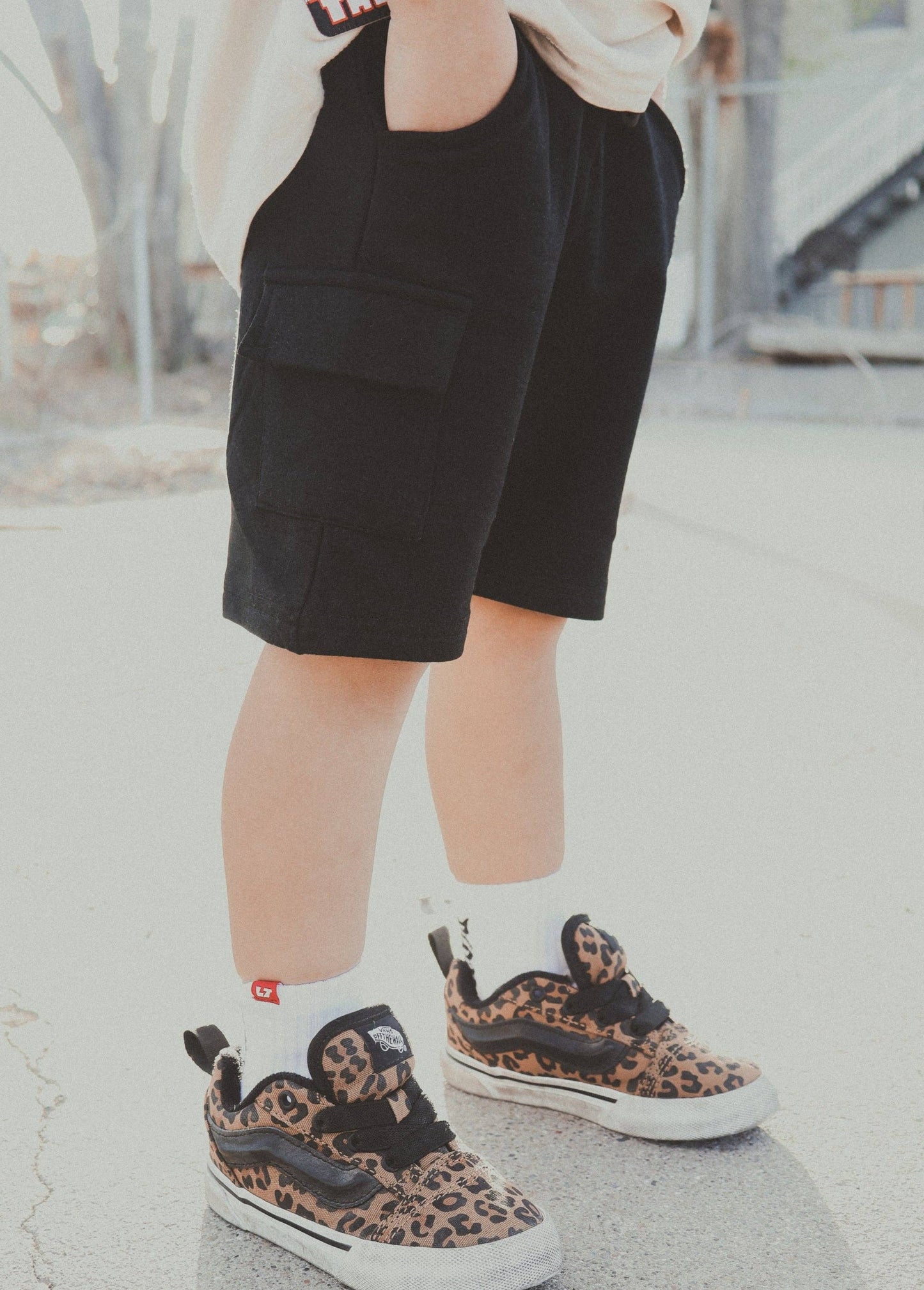 Everyday Black Cargo Shorts