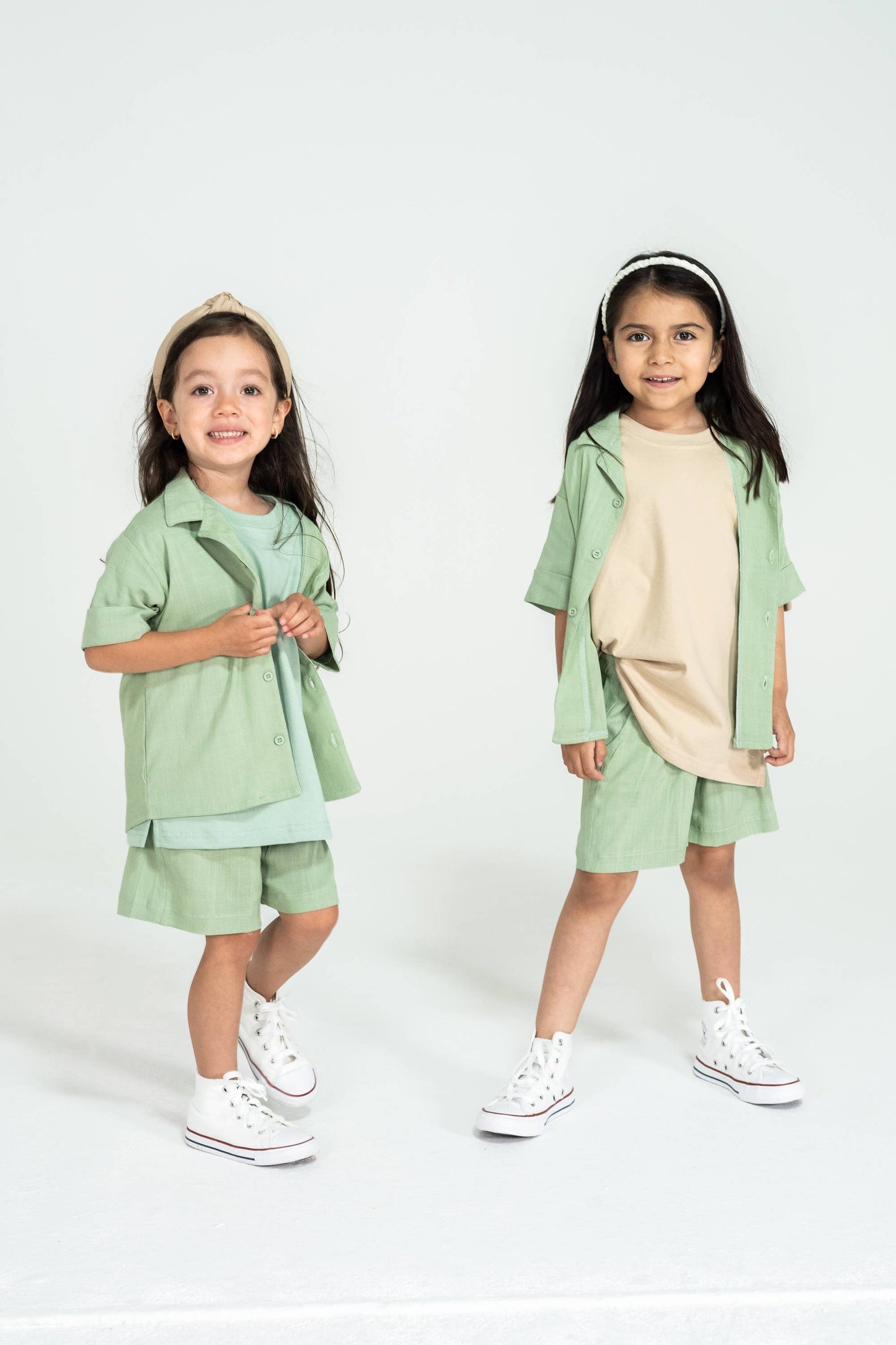 Cotton Linen Set in Mint