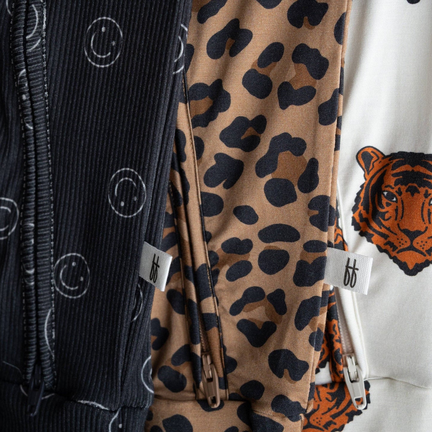 Bamboo Zip Pajamas | Smiley Ribbed