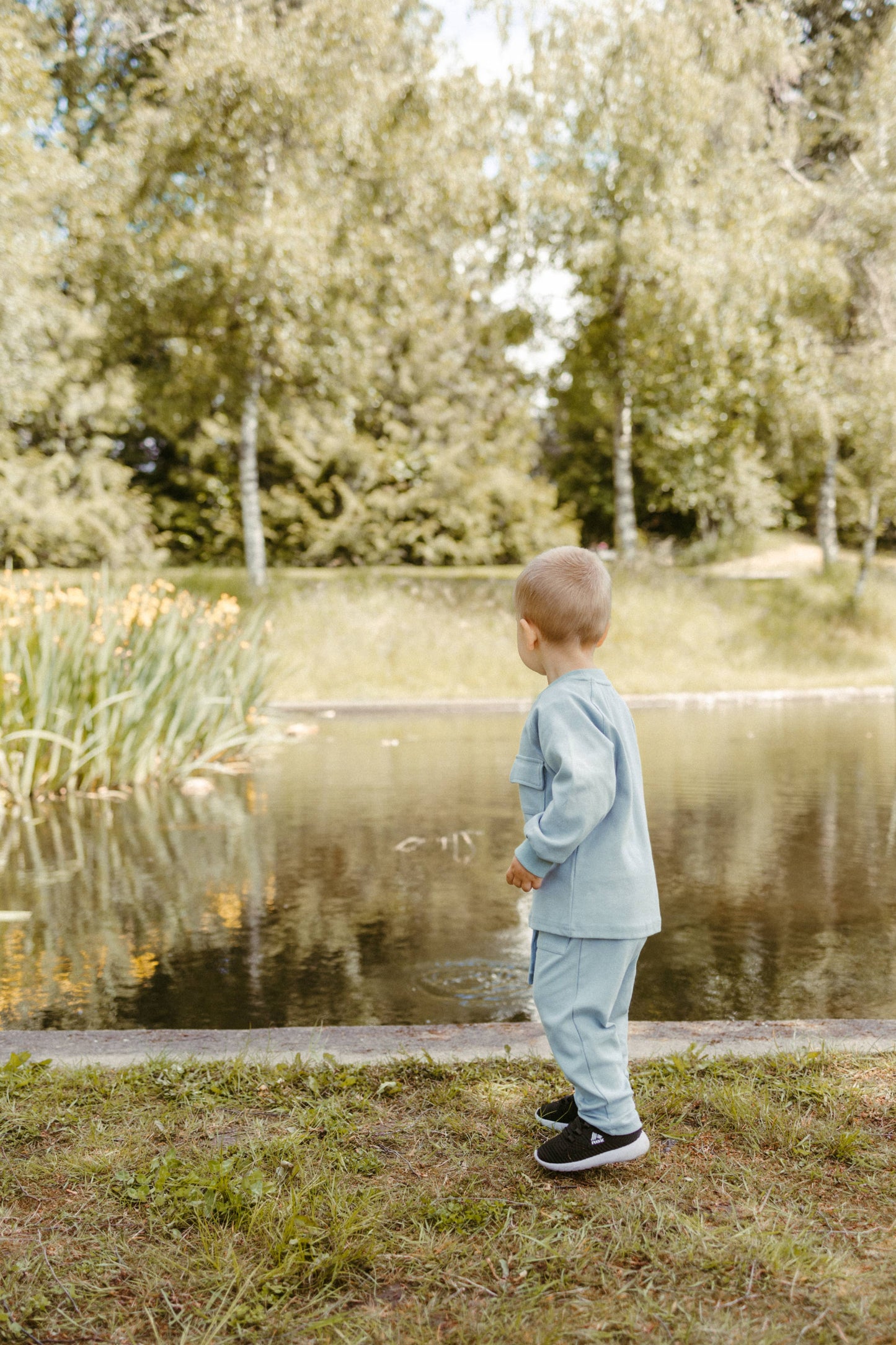 Raglan Playwear Set in Dusty Blue