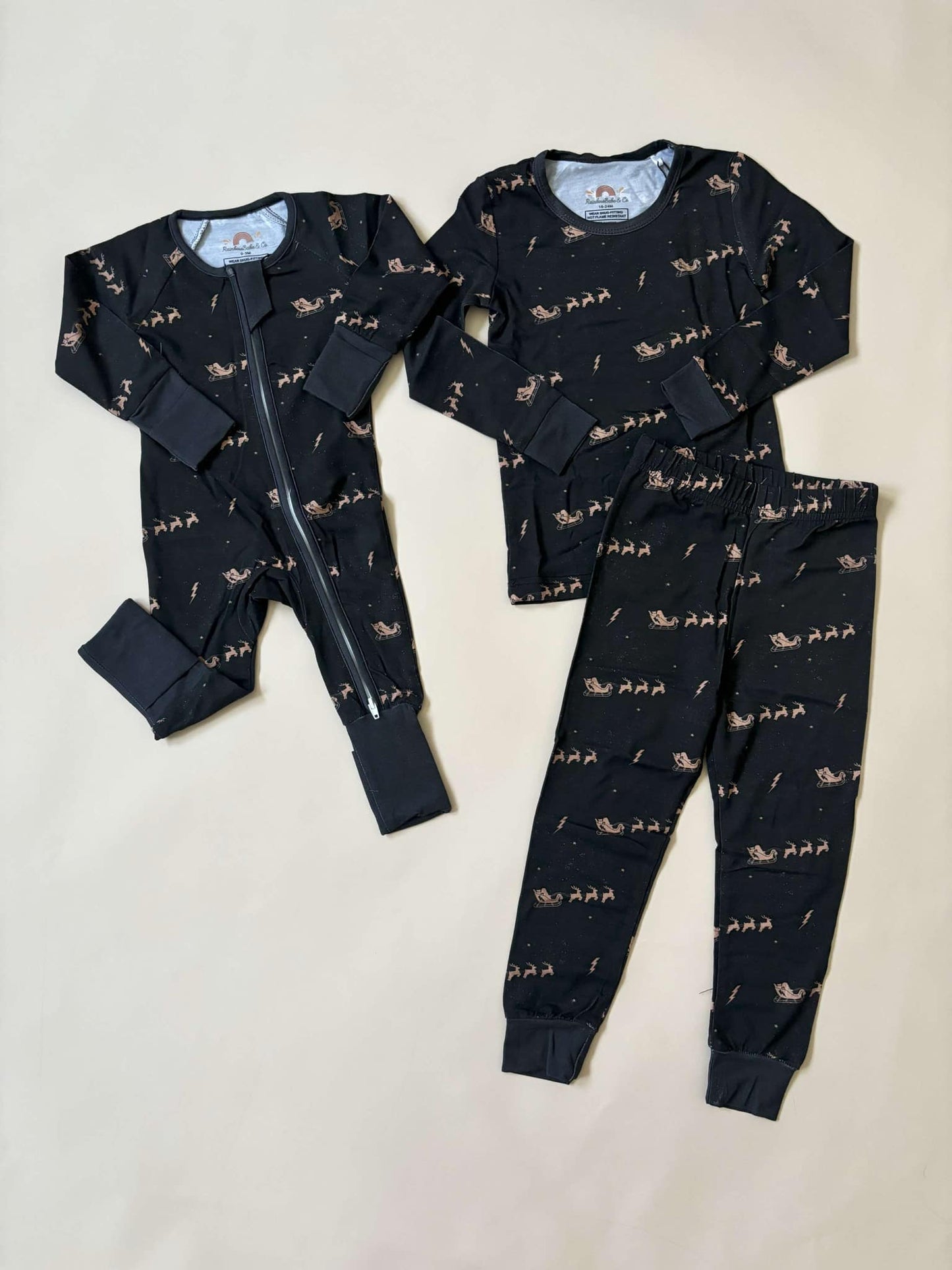Rockin' Santa Zip Romper, Bamboo