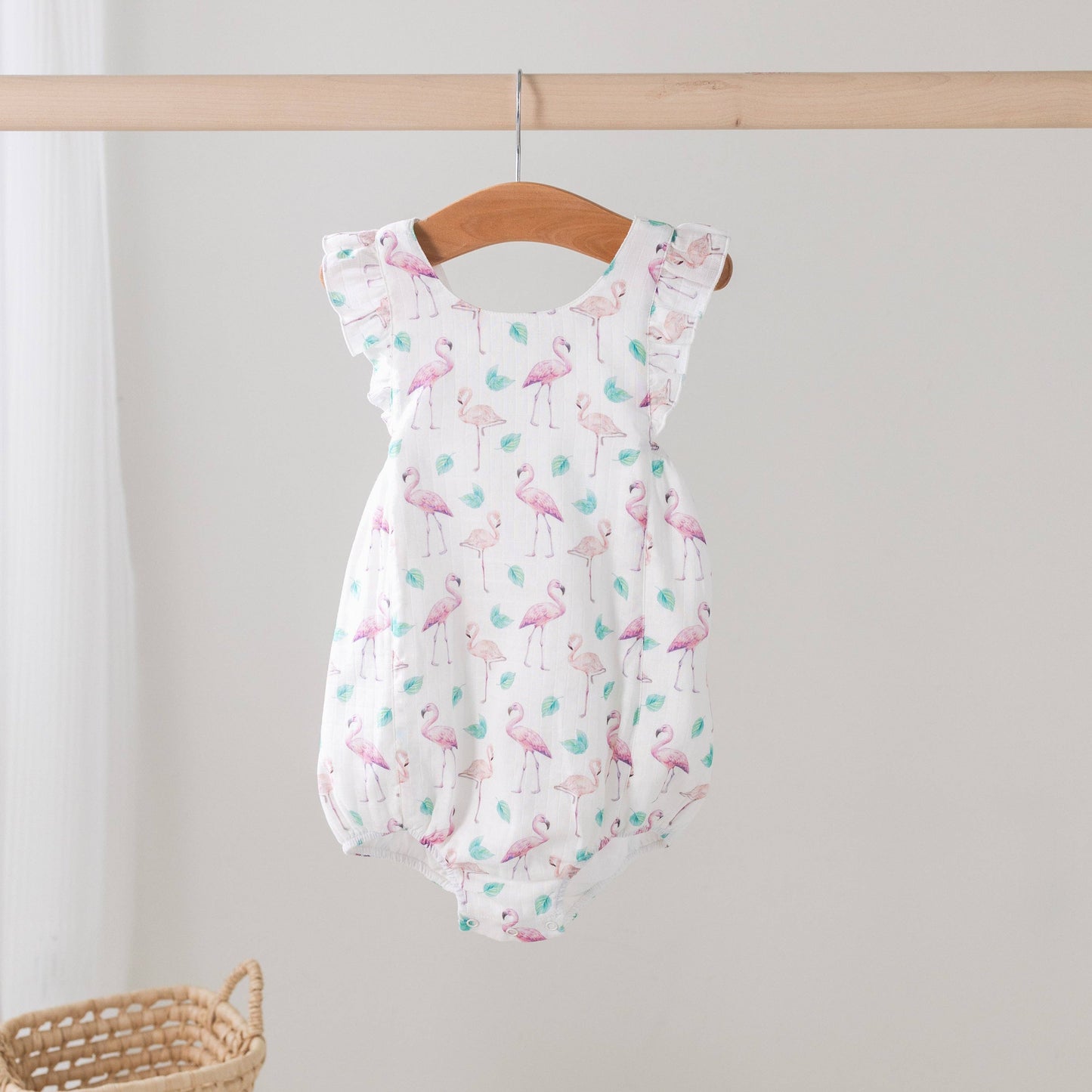 Pink Paradise Organic Muslin Sunsuit