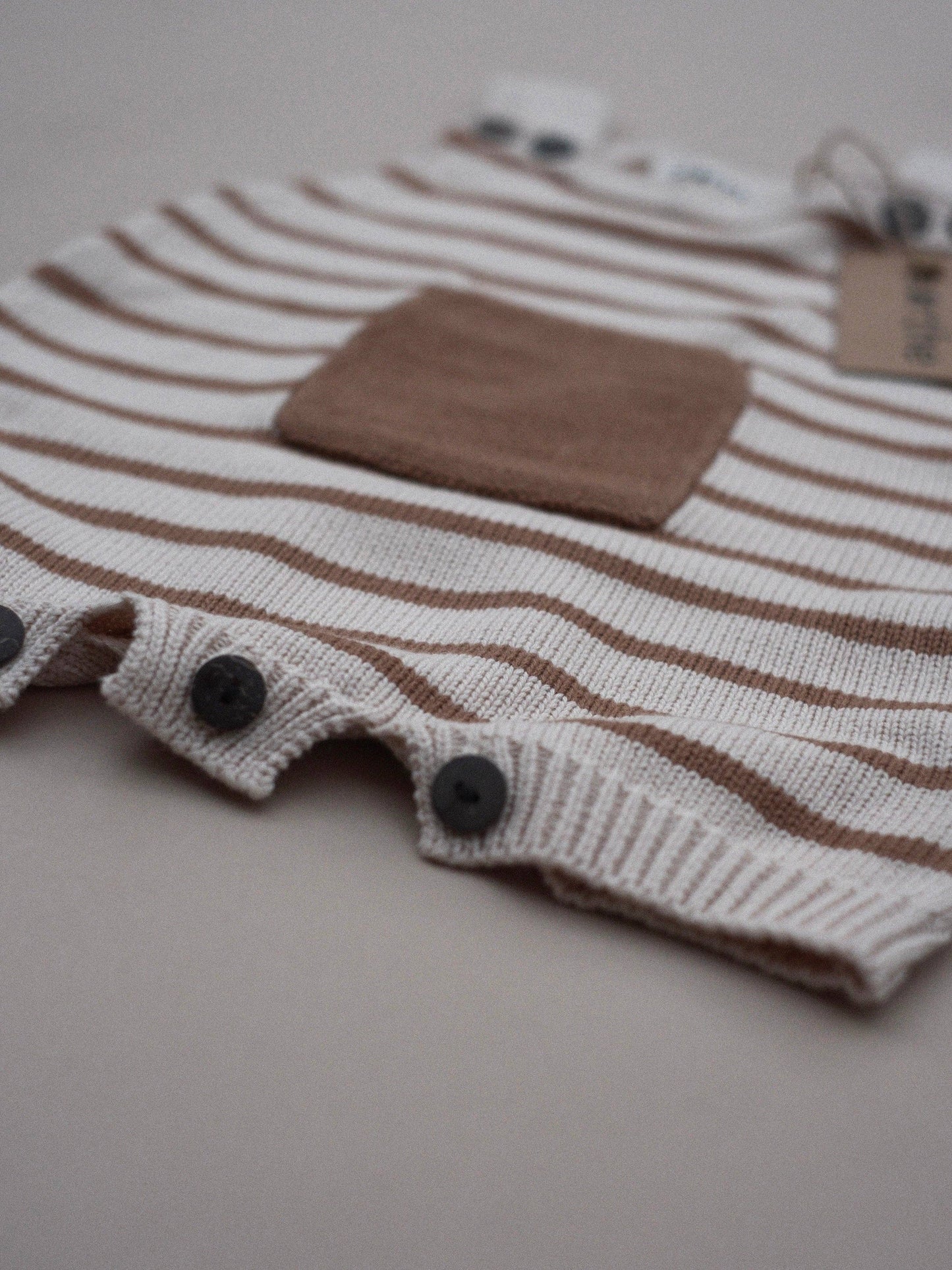 Sleeveless Knit Romper / Caramel