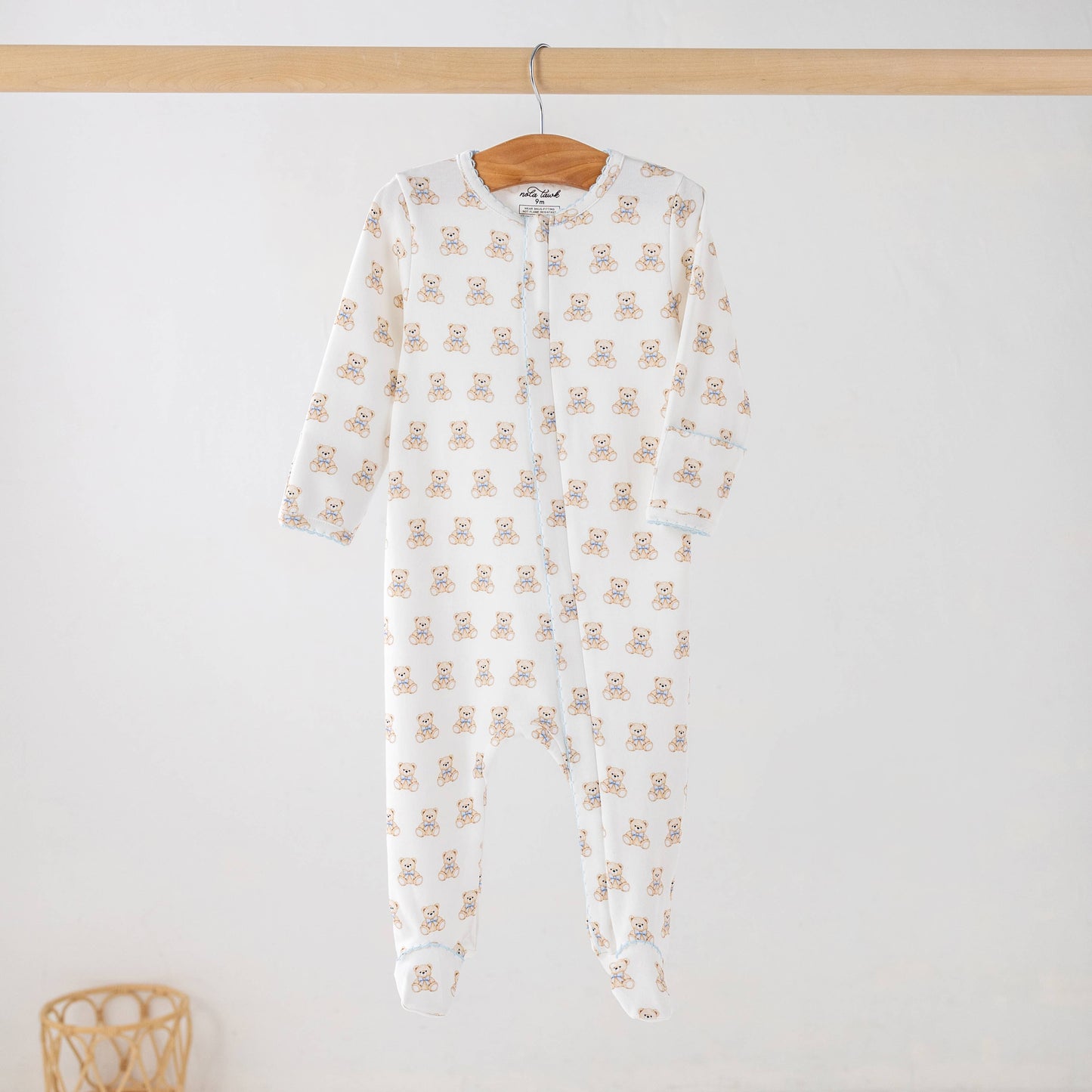 Baby Basics: Blue Bear Hugs Organic Cotton Pajama