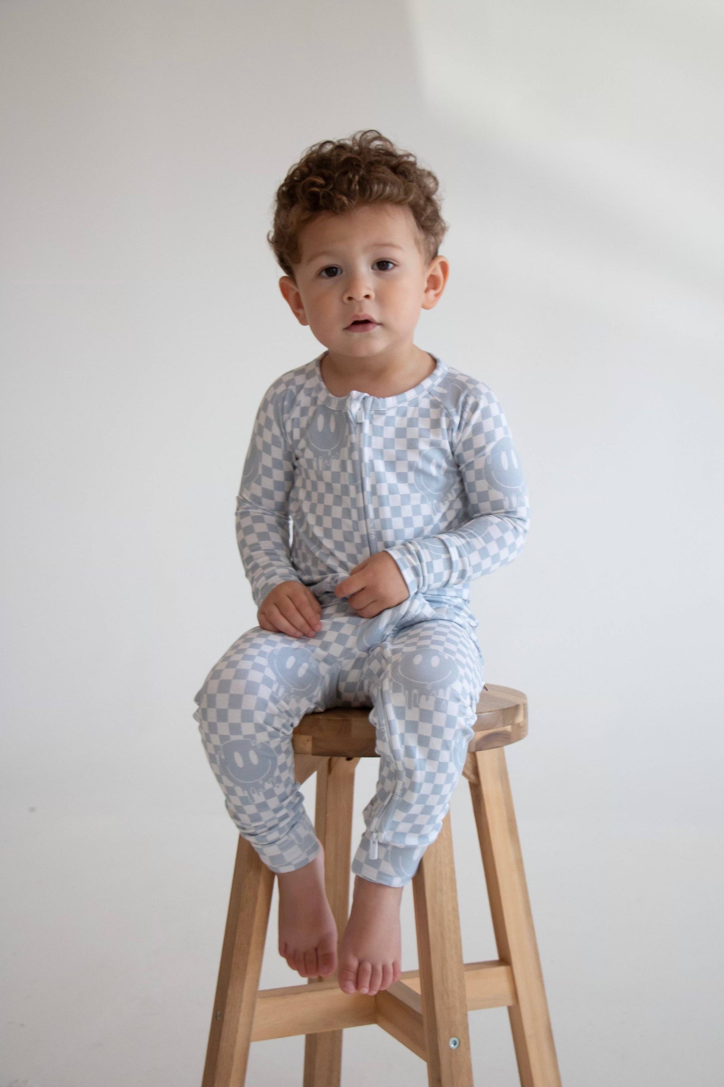 Blue Drip Smiley 2 Piece Set