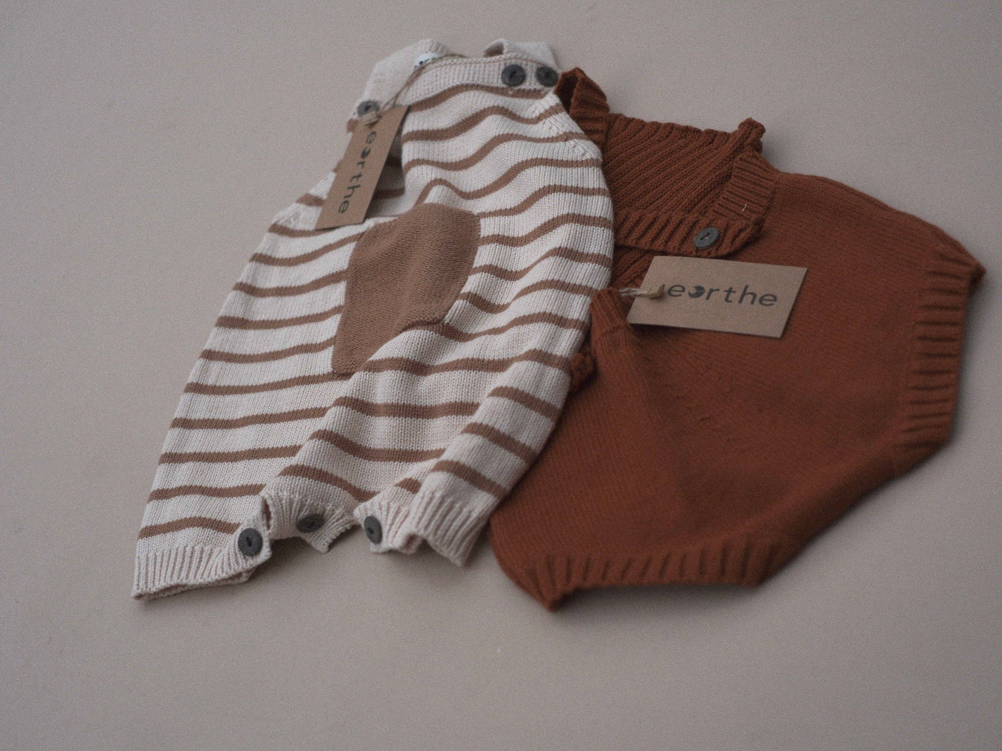 Sleeveless Knit Romper / Caramel
