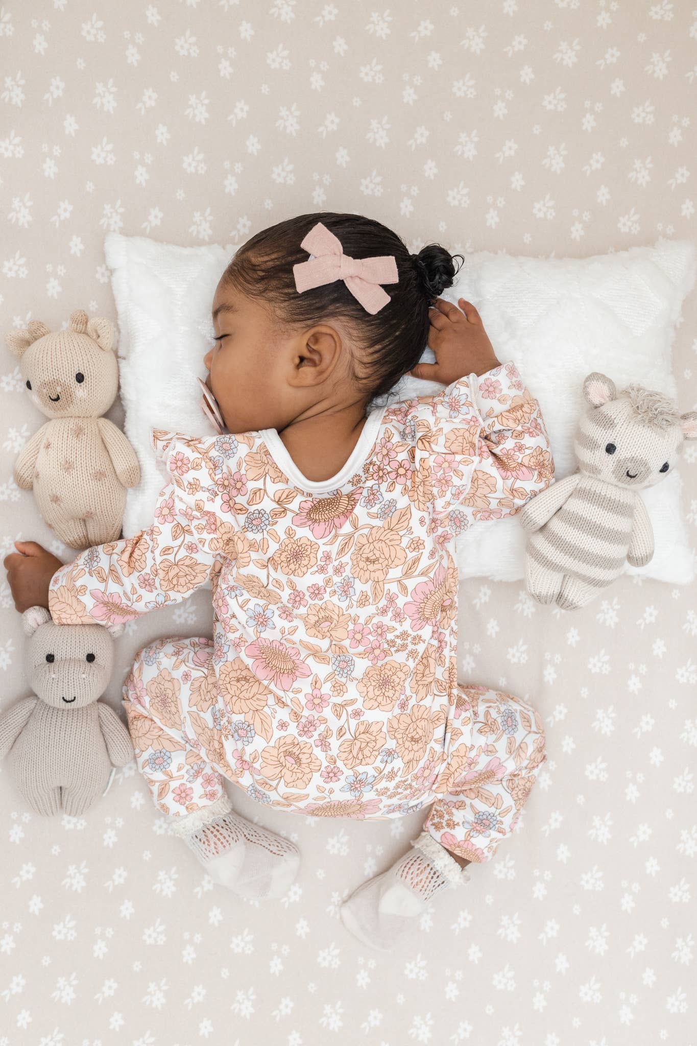 Luna + Luca Floral Jumpsuit + Bow