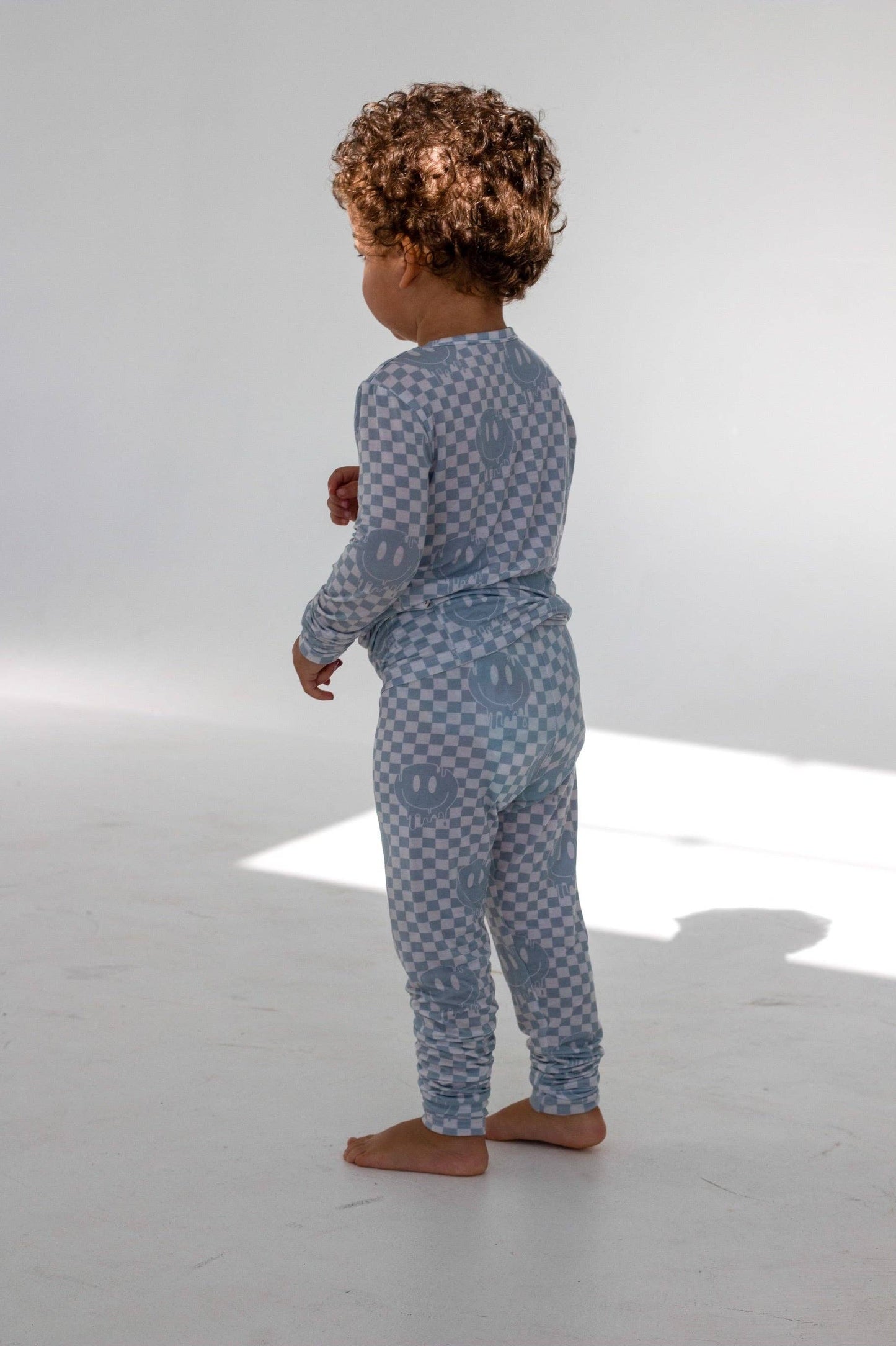 Blue Drip Smiley 2 Piece Set