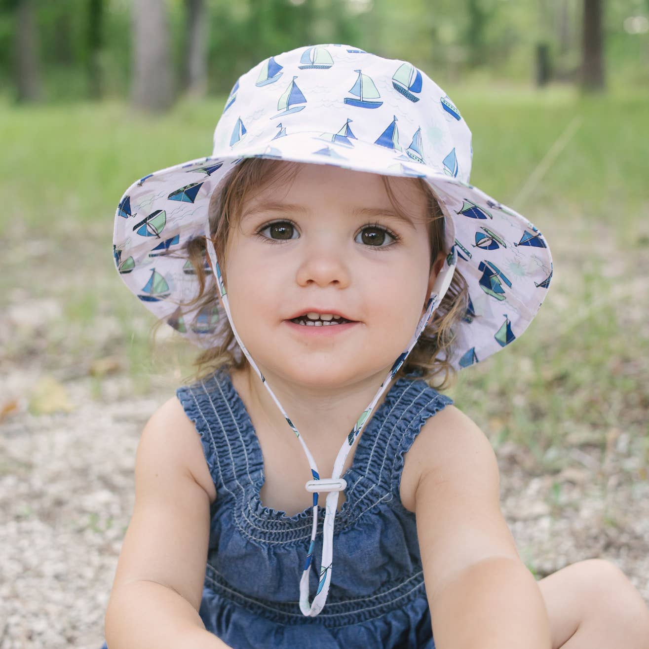 Boating Bucket Hat W/ Adjustable Breakaway Strap, UPF 50+