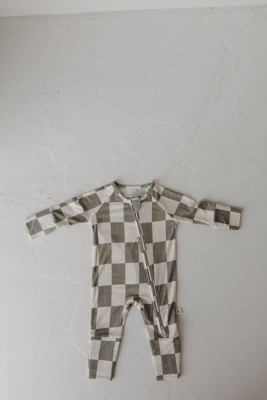 Bamboo Zip Pajamas | Oat & Sage