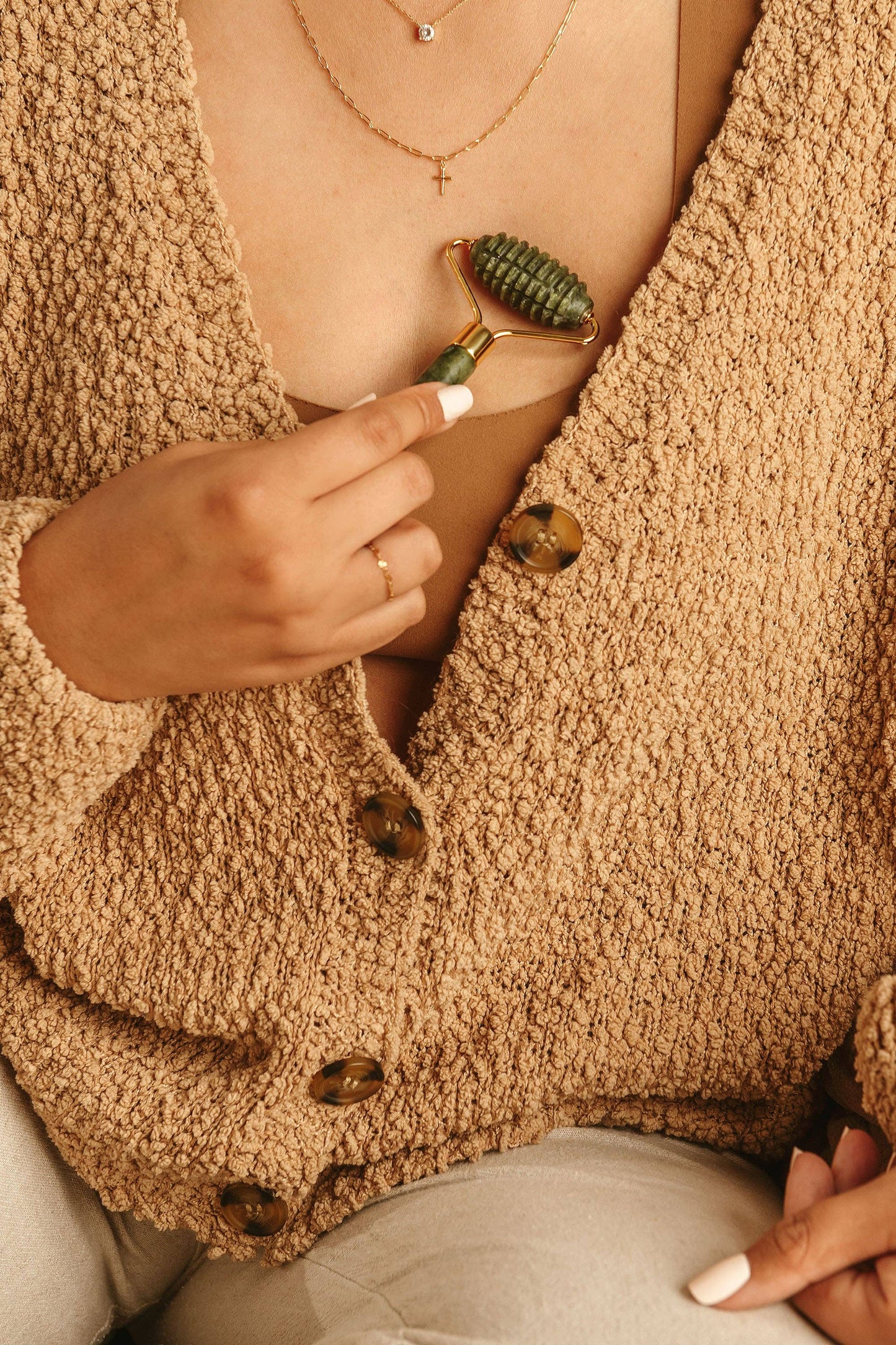 Green Jade Roller | Postpartum, Breastfeeding, Maternity