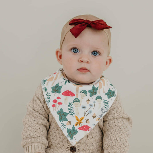 4 Pack Baby Bandana Bibs - Ivy