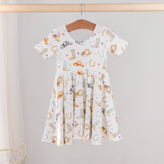 Rodeo Ready Organic Cotton Dress for Kids