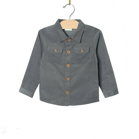 Button Up Shirt- Fall Granite