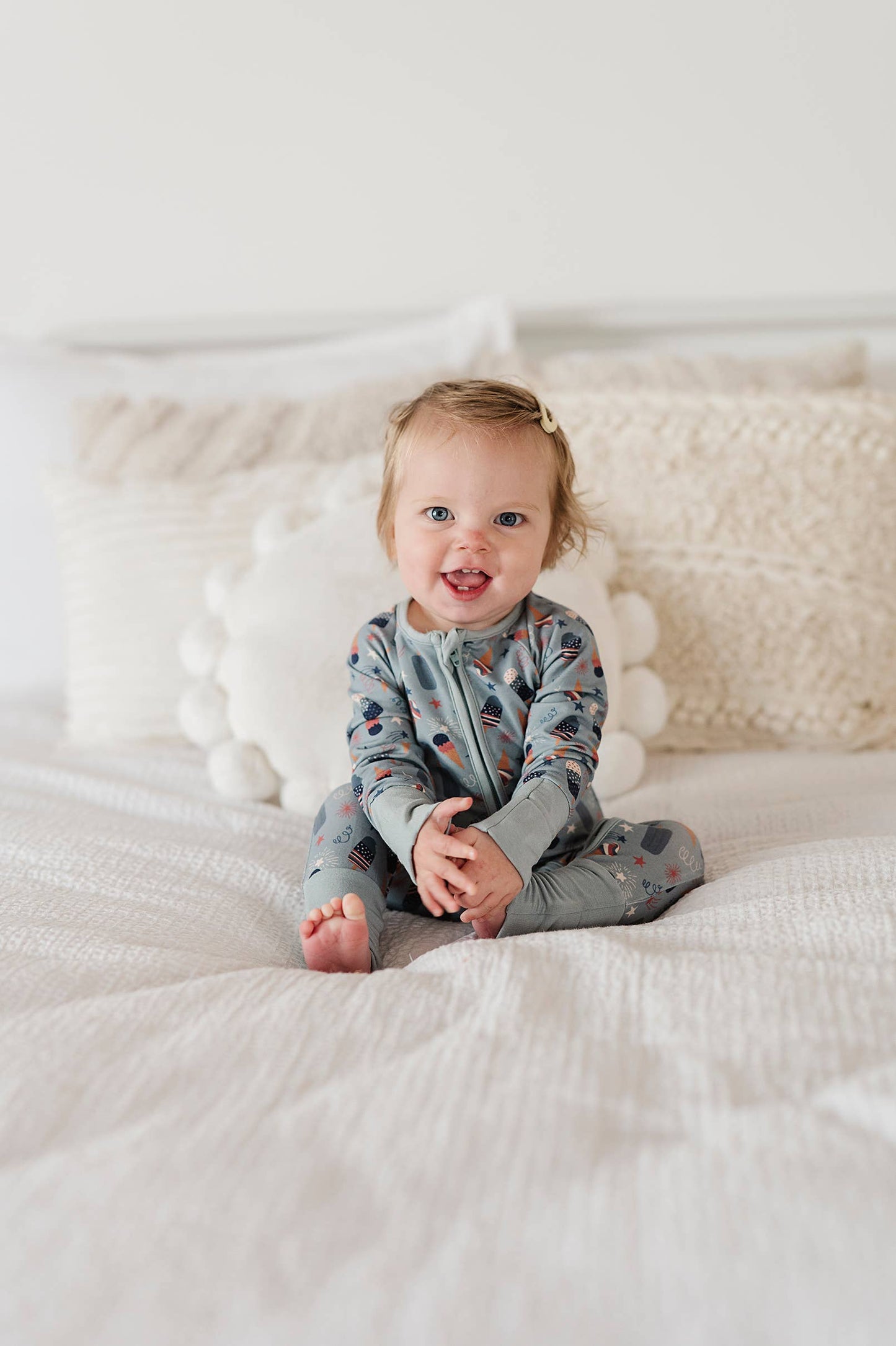 Footless Romper - 4th of July Treats