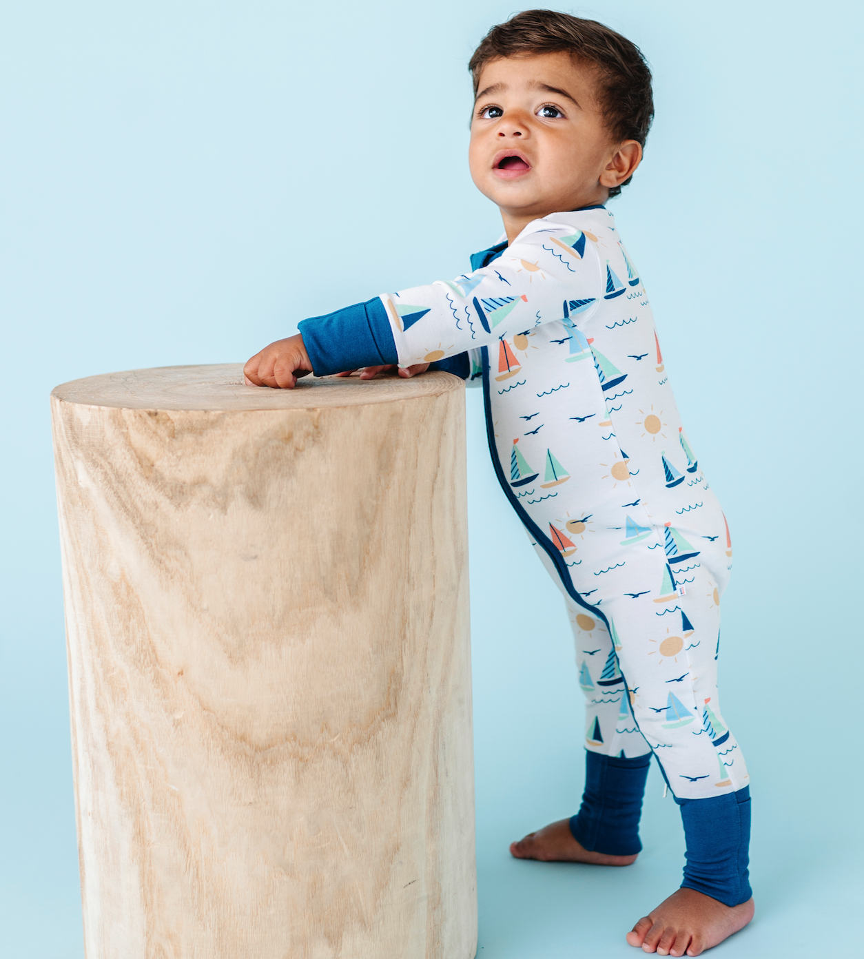 Baby Bamboo Pajamas - Bamboo Sleeper  - Kai Sailboat