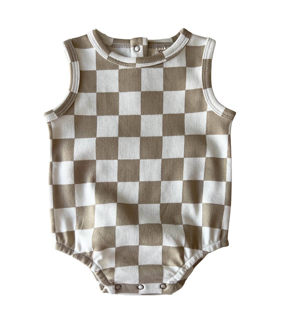 Tiramisu Checkerboard / Organic Dune Bubble (Baby - Kids)