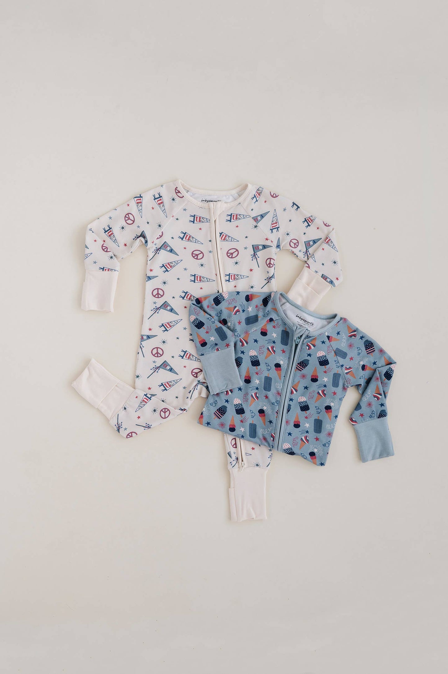 Footless Romper - 4th of July Treats