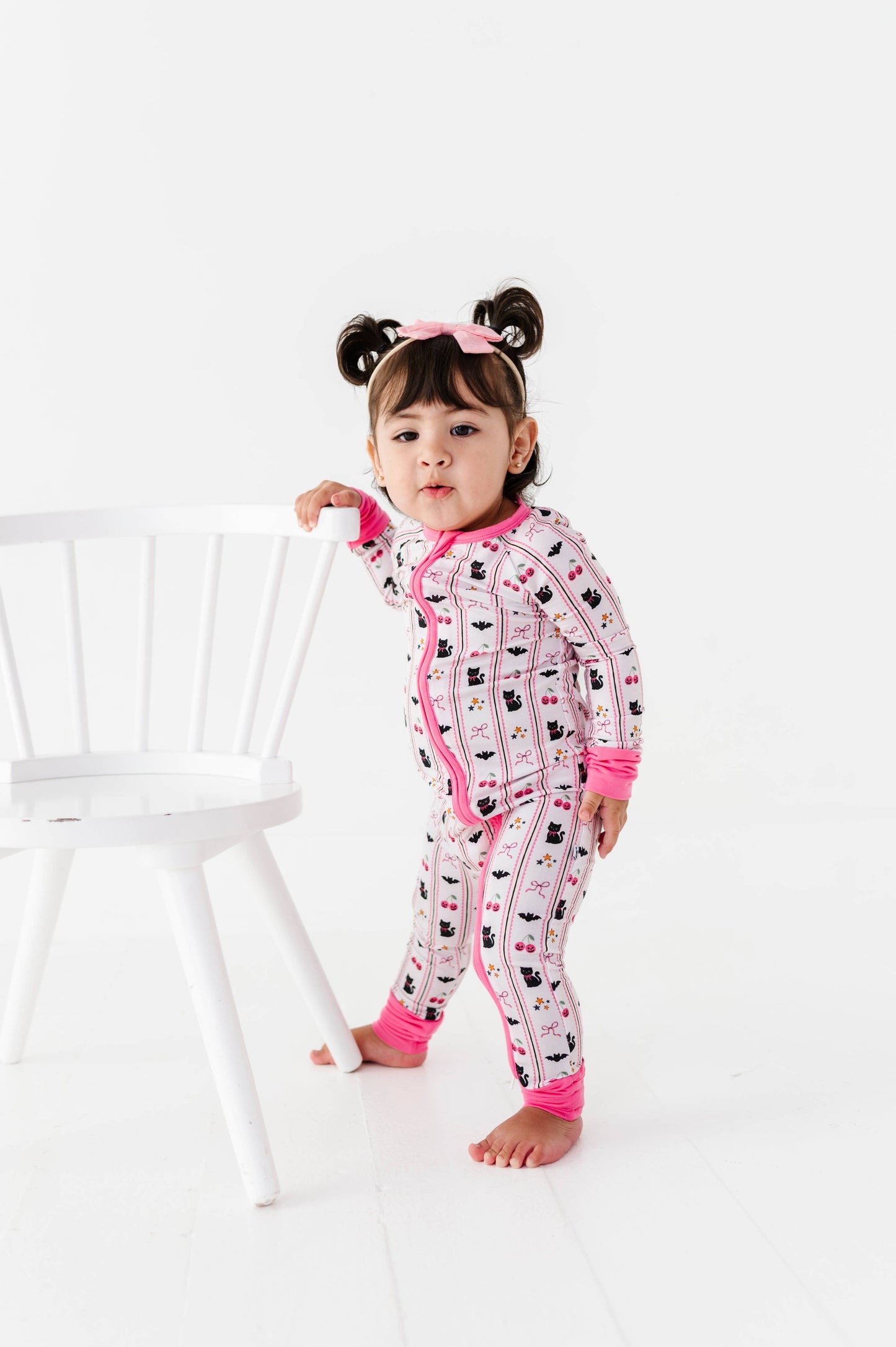 Pink or Treat Convertible Footies