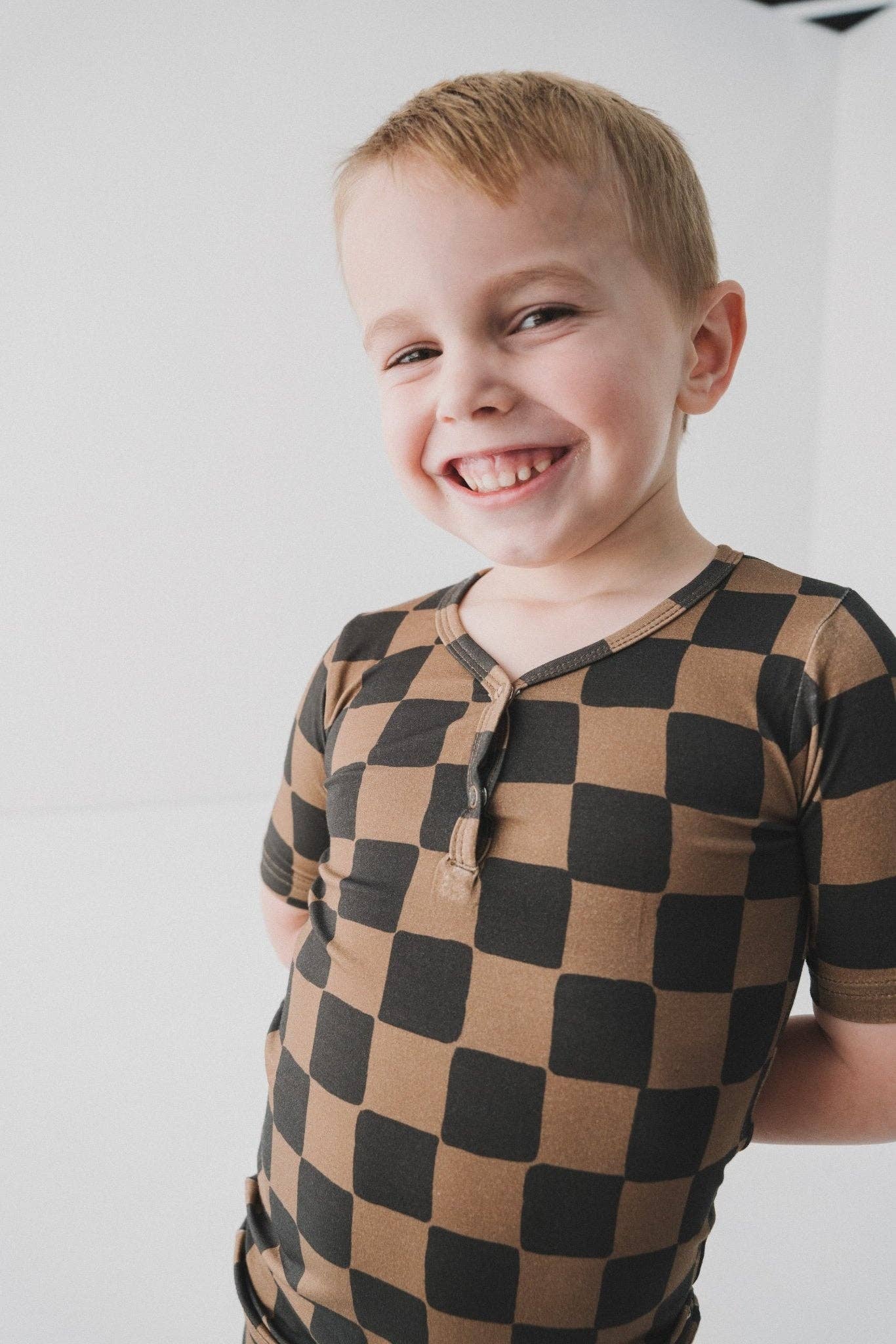 Ink & Earth Checkerboard 2pc Pajama Set