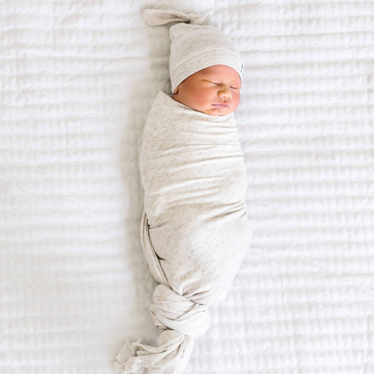 Knit Swaddle Blanket - Oat