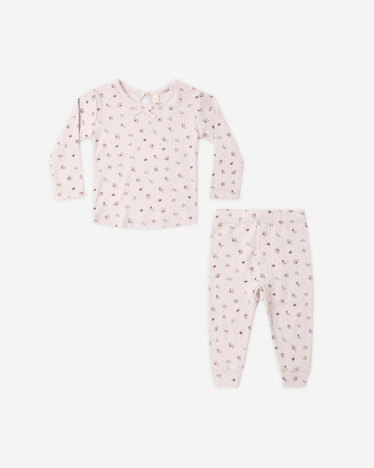 Pointelle Long Sleeve Tee + Legging Heart Ditsy