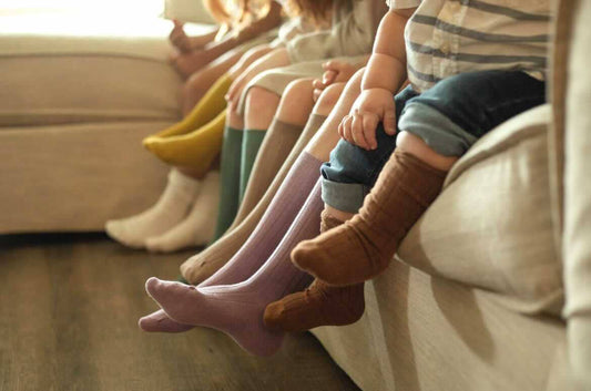 Organic Knee High Socks - Ribbed