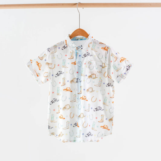 Rodeo Ready Short Sleeve Collared Shirt
