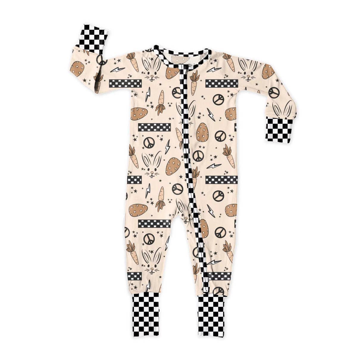 Bamboo Zip Romper | Rad Bunnies