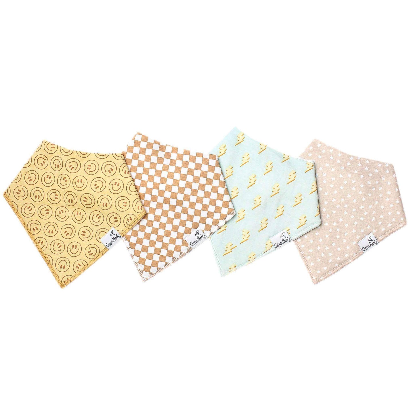 4 Pack Baby Bandana Bibs - Vance