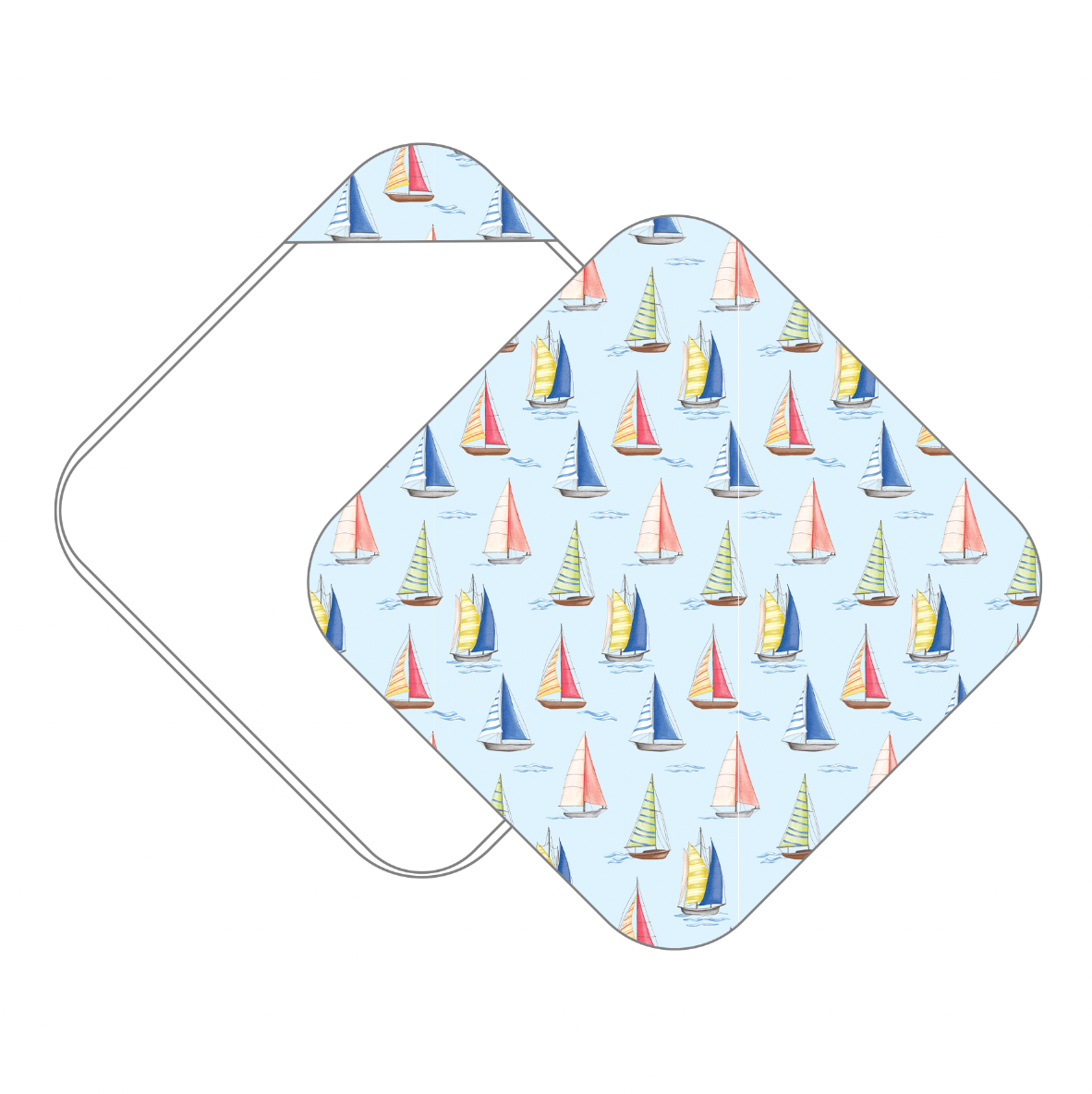 Sea You Soon Muslin Hooded Baby Towel