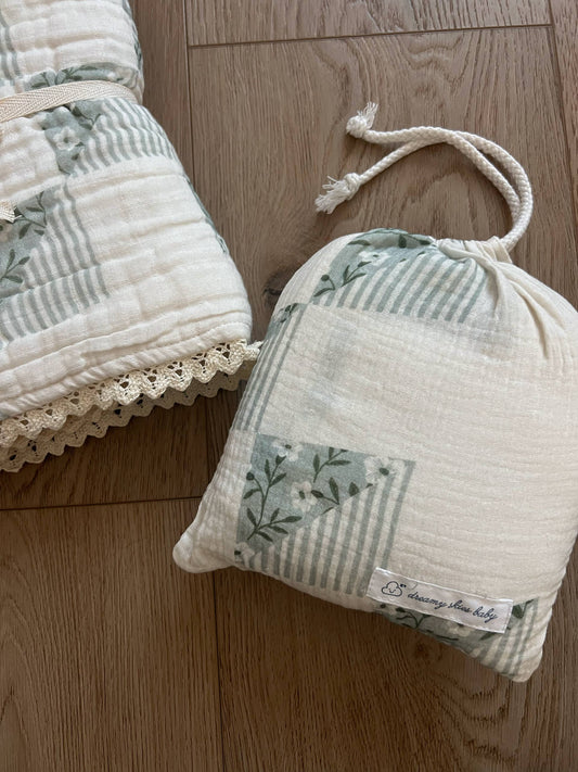 Lorelei Cotton Gauze Crib Sheet