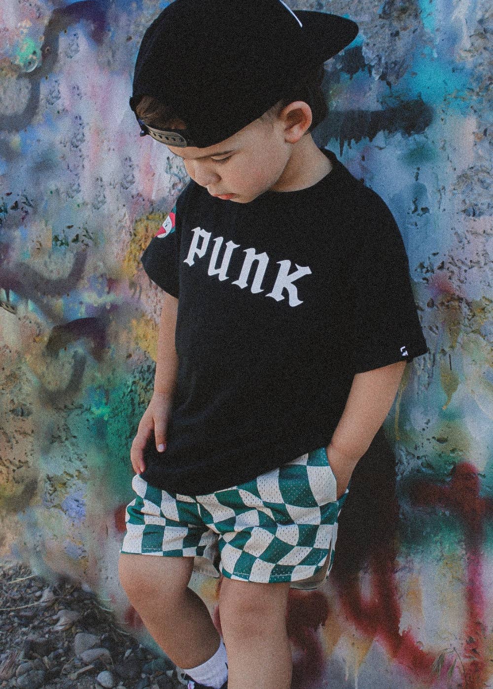 Green Checker Basketball Shorts