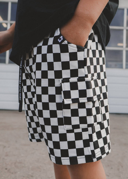 Everyday Classic Checker Cargo Shorts