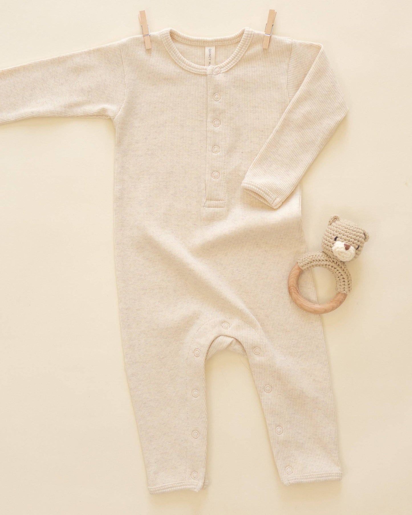Ribbed Baby Jumpsuit | Quincy Mae