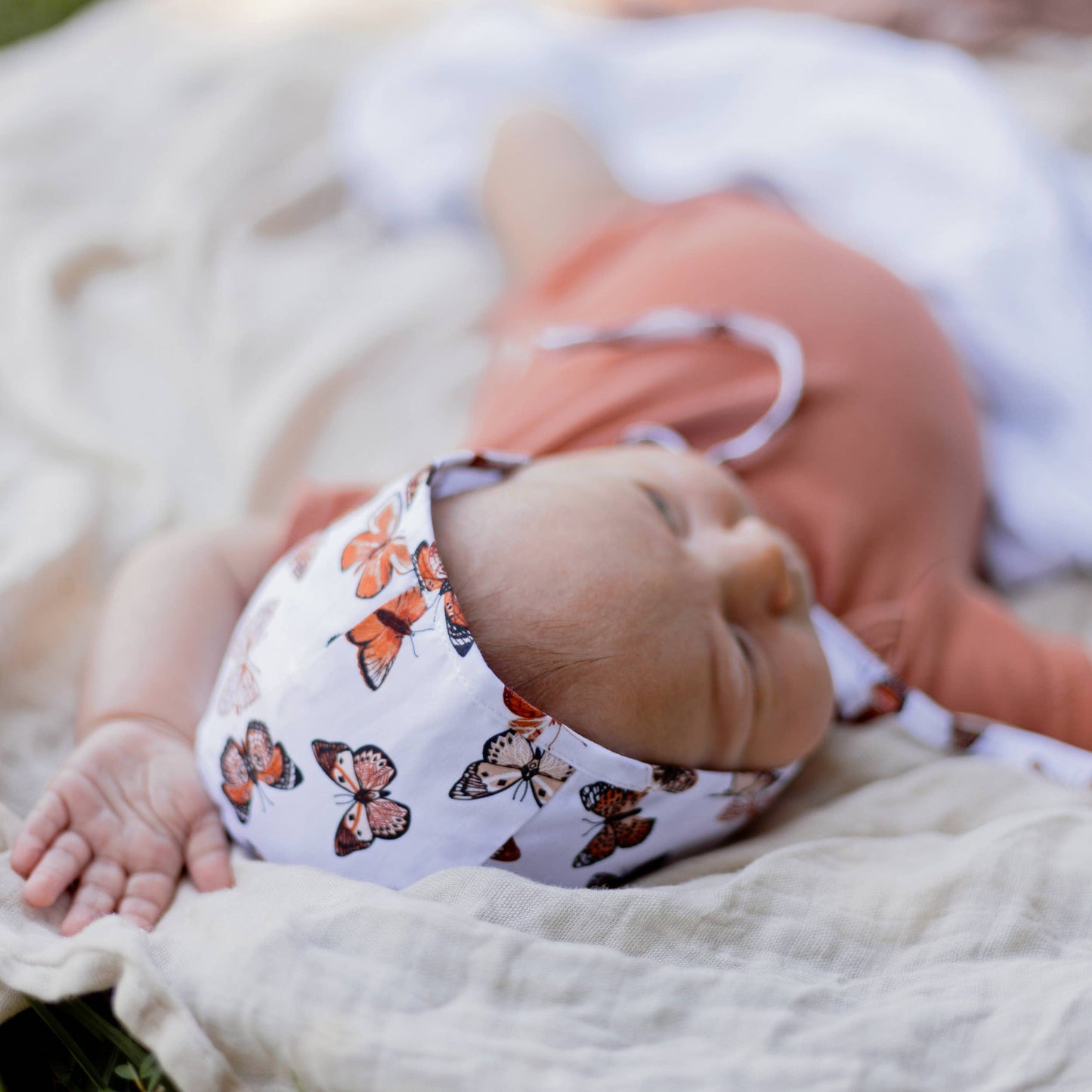 Butterflies Danish Baby Bonnet UPF 50+