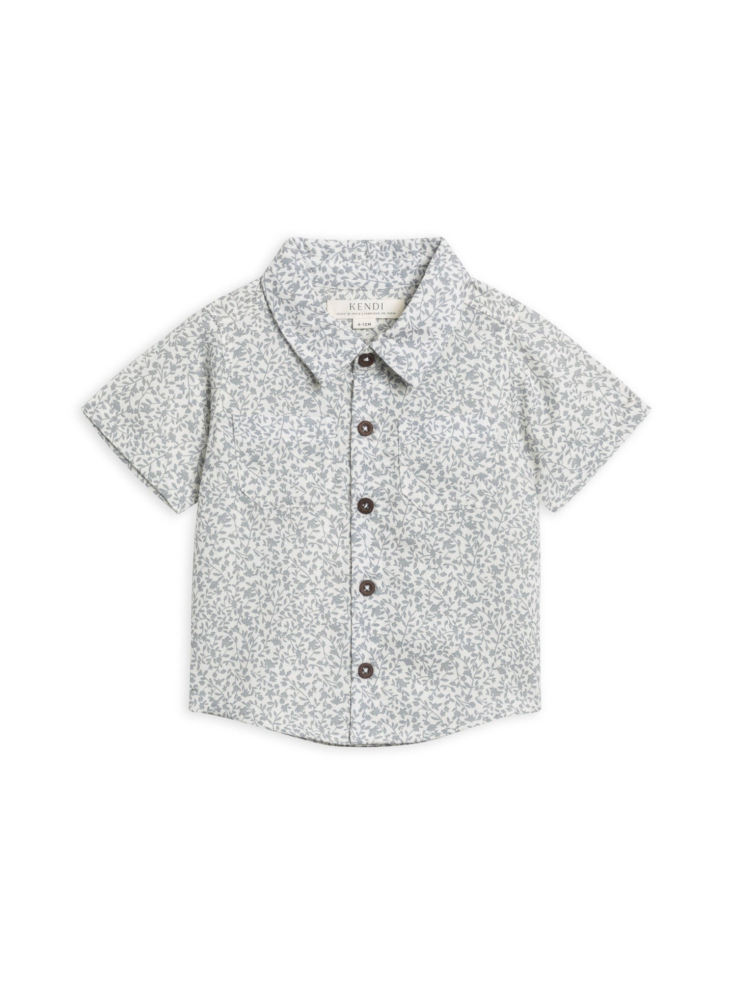 Graham Linen Collared Button Down - Edna Floral