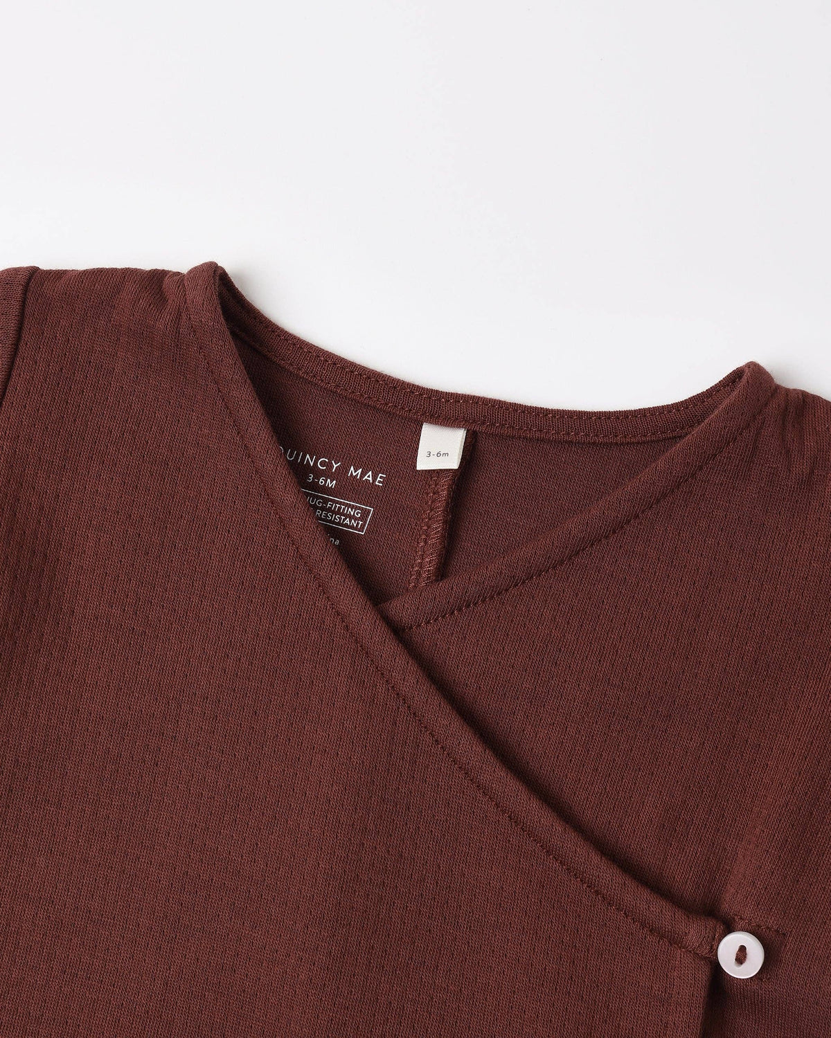Pointelle Wrap Footie Black Cherry