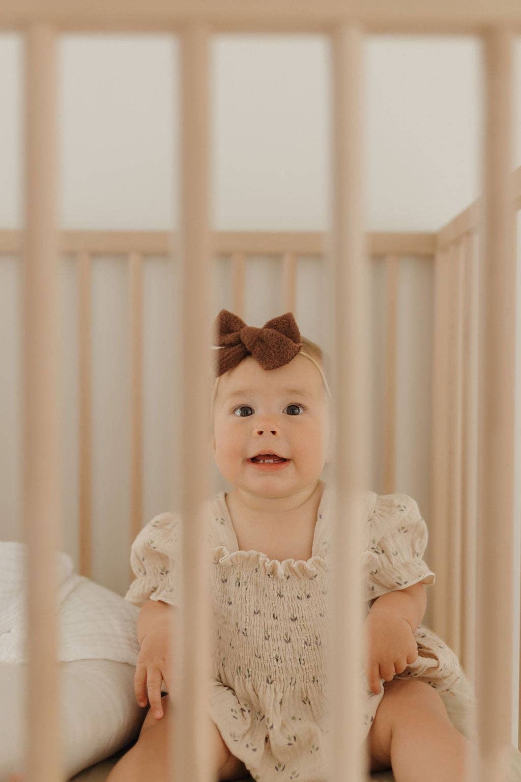 Ruffle Muslin Romper | Flora