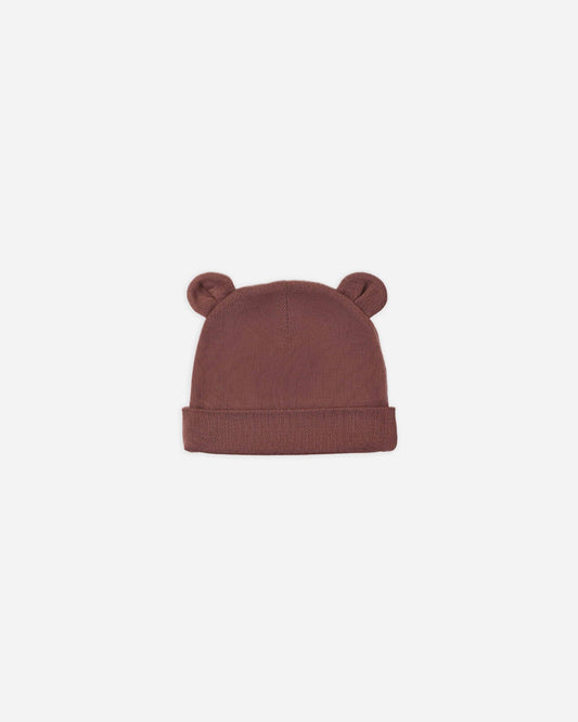 Baby Bear Beanie Black Cherry