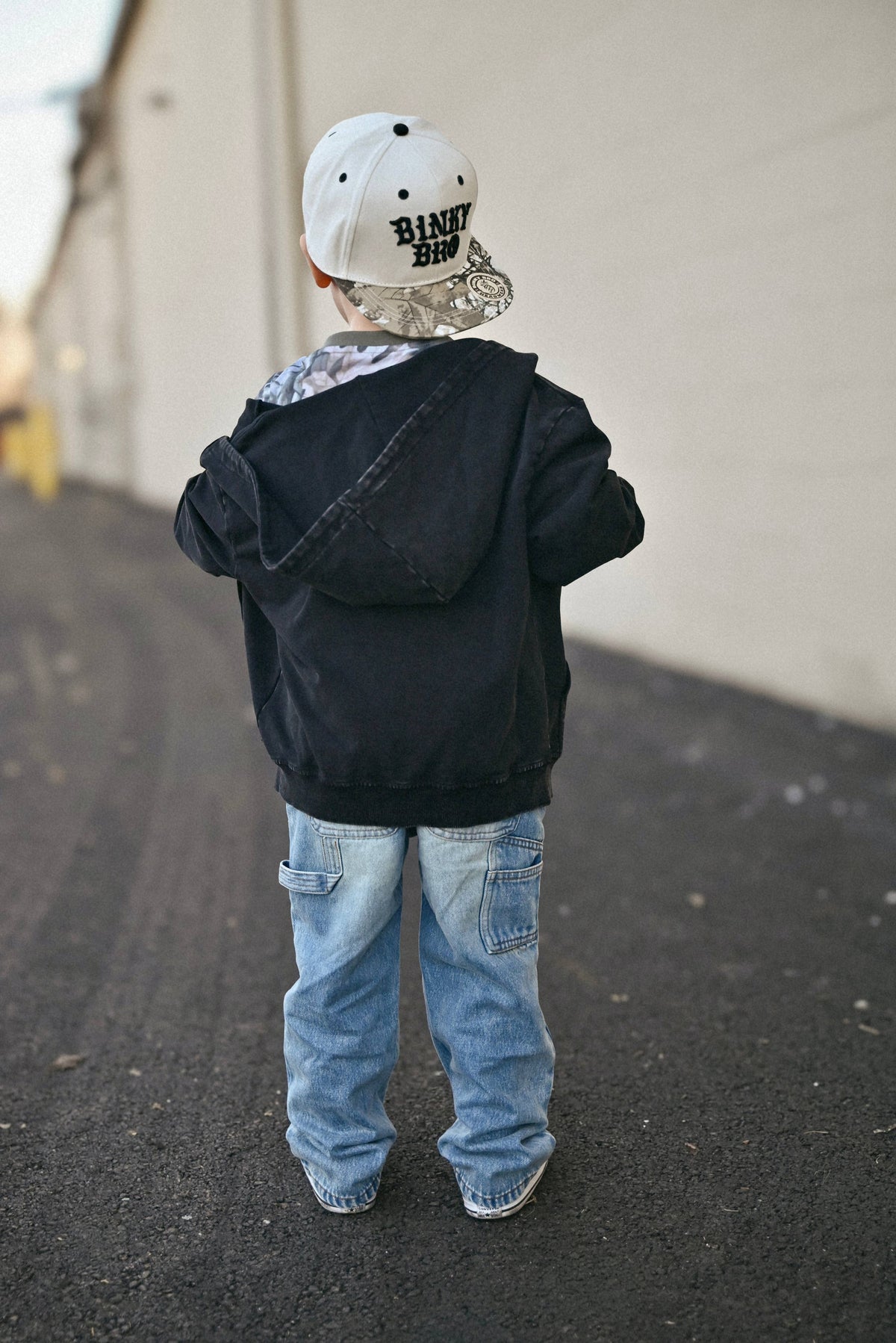 Blue Toddler Double-Knee Carpenter Denim